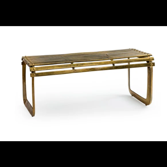 Aluminium Antique Gold Bench - Image 6