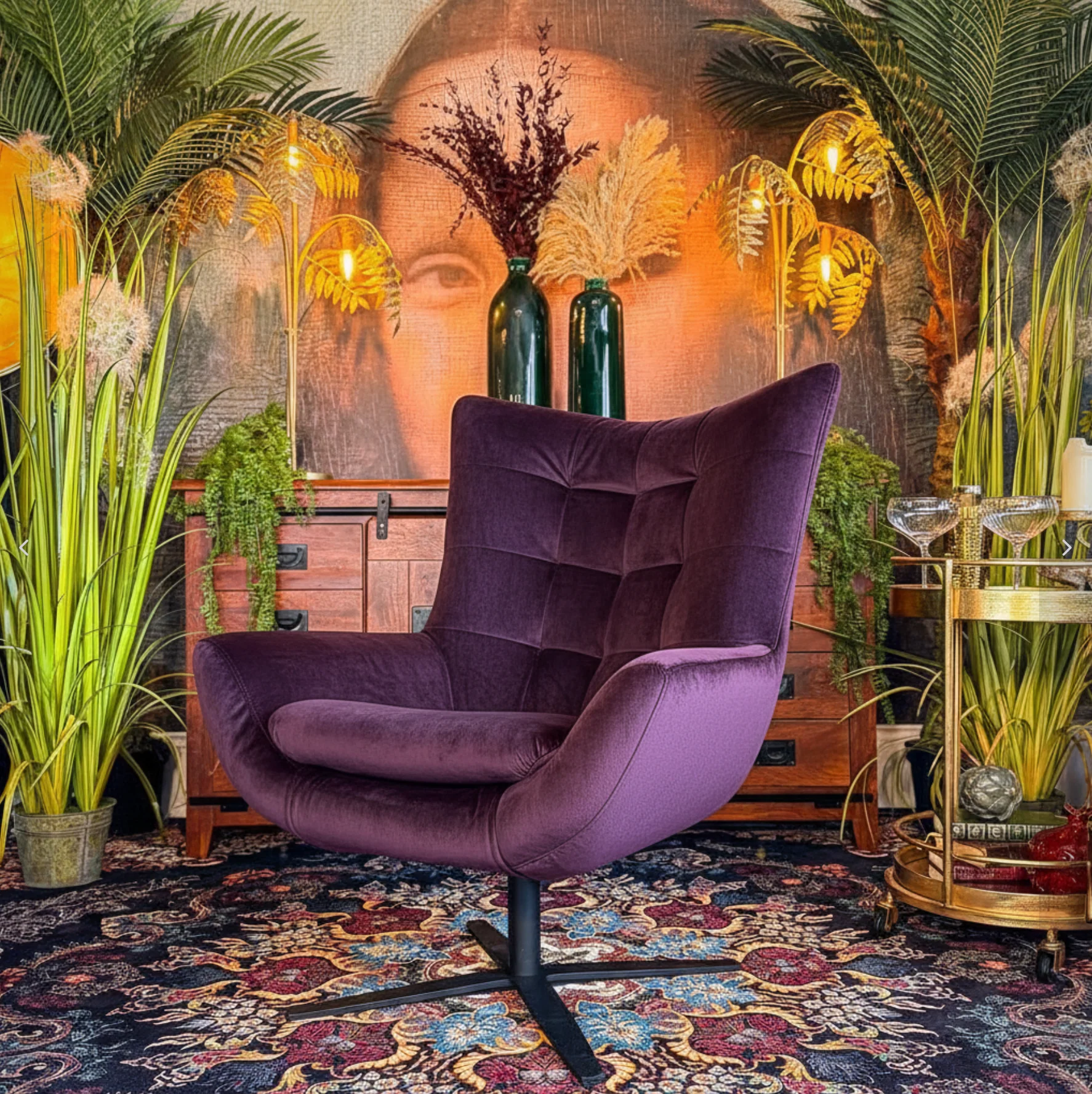 Austin Egg Chair in Plush Velvet - Image 17