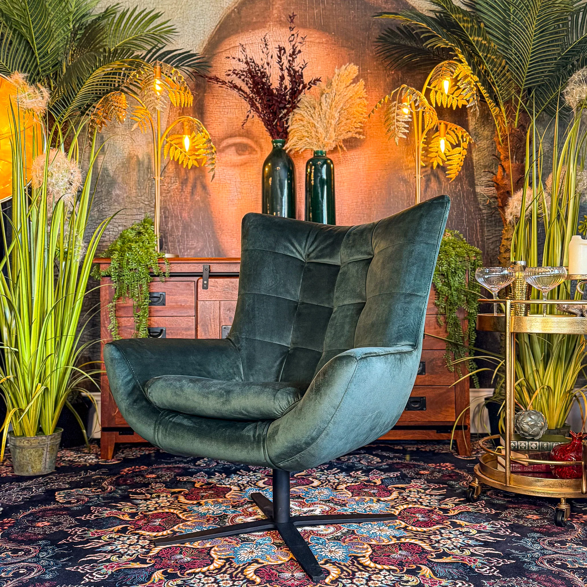 Austin Egg Chair in Plush Velvet - Image 5