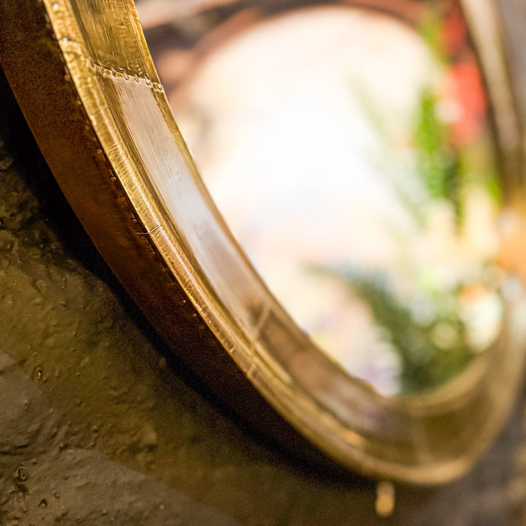 Aviator Brass Oval Mirror - Image 3