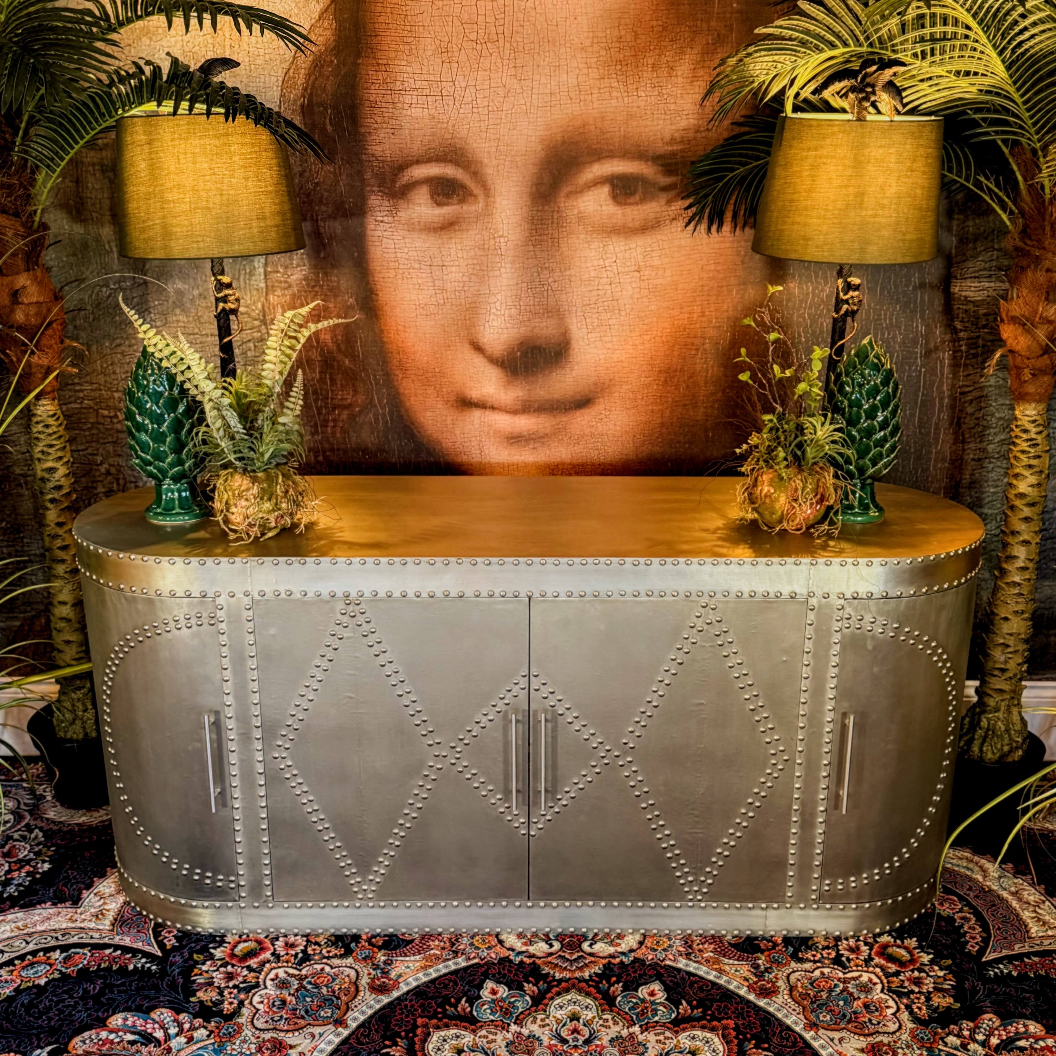 Aviator Sideboard Cabinet in Brass - Factory Seconds - Image 10