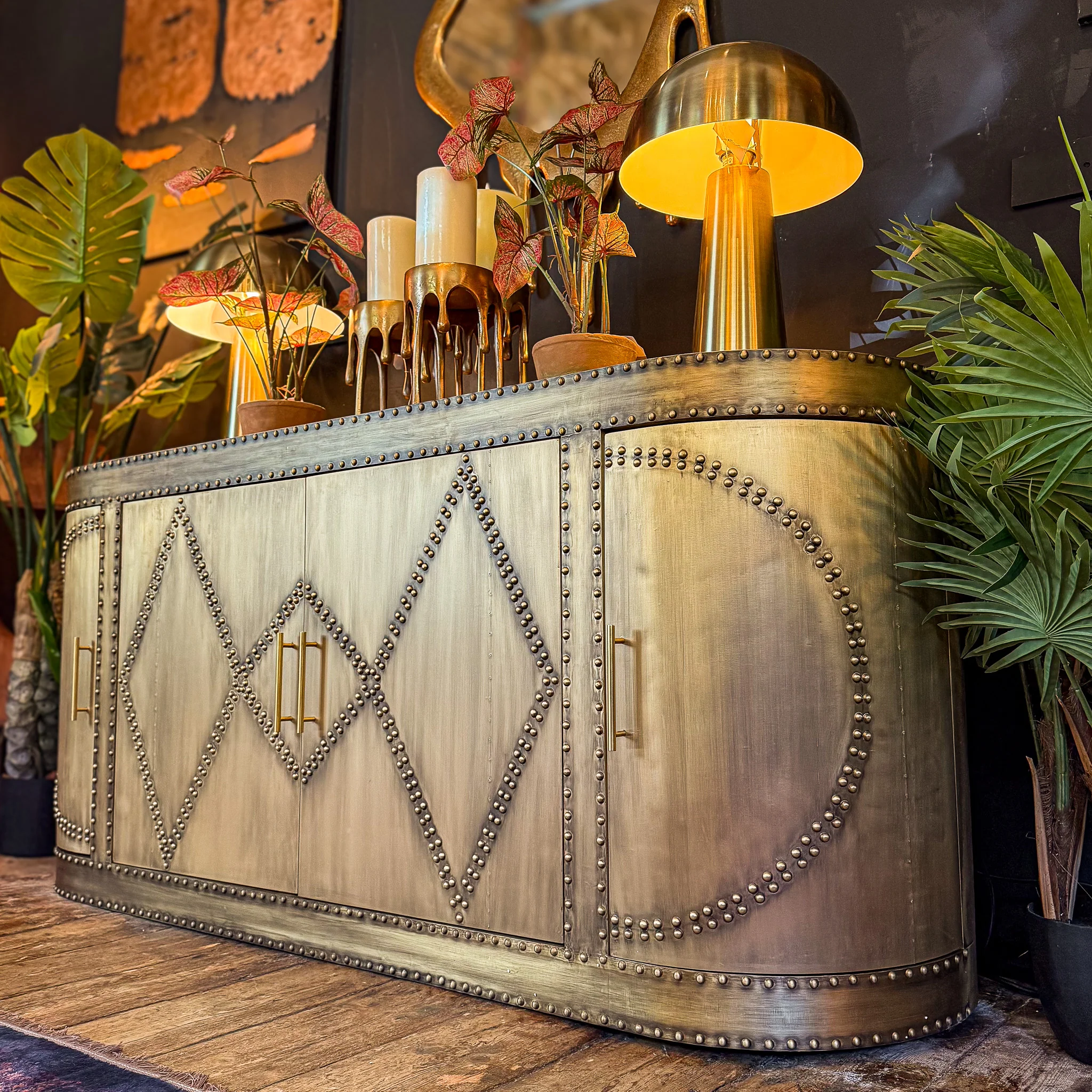 Aviator Sideboard Cabinet in Brass - Factory Seconds - Image 4
