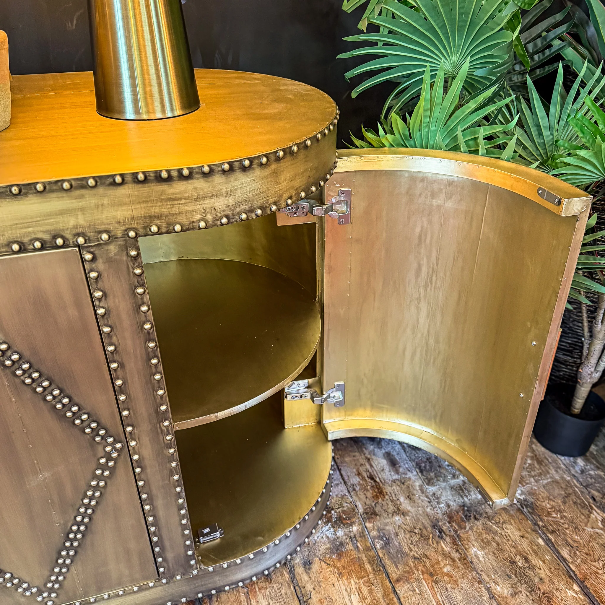 Aviator Sideboard Cabinet in Brass - Factory Seconds - Image 6