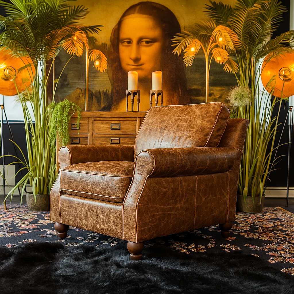 Benji Armchair in Leather - Image 10