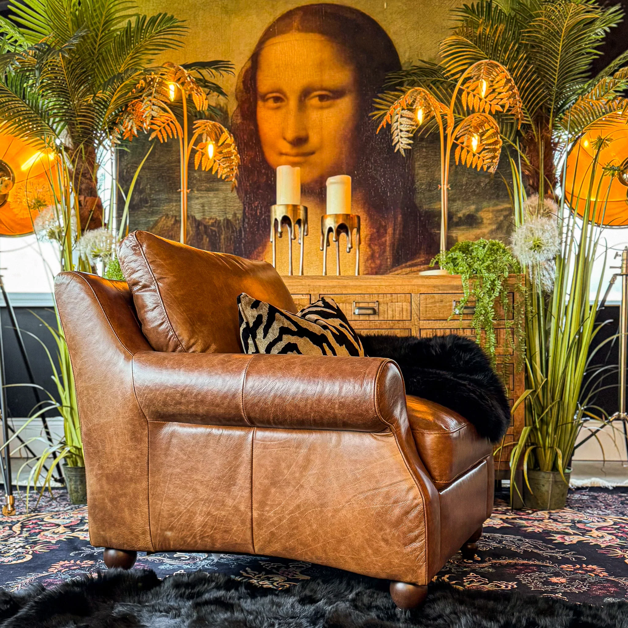 Benji Armchair in Leather - Image 3