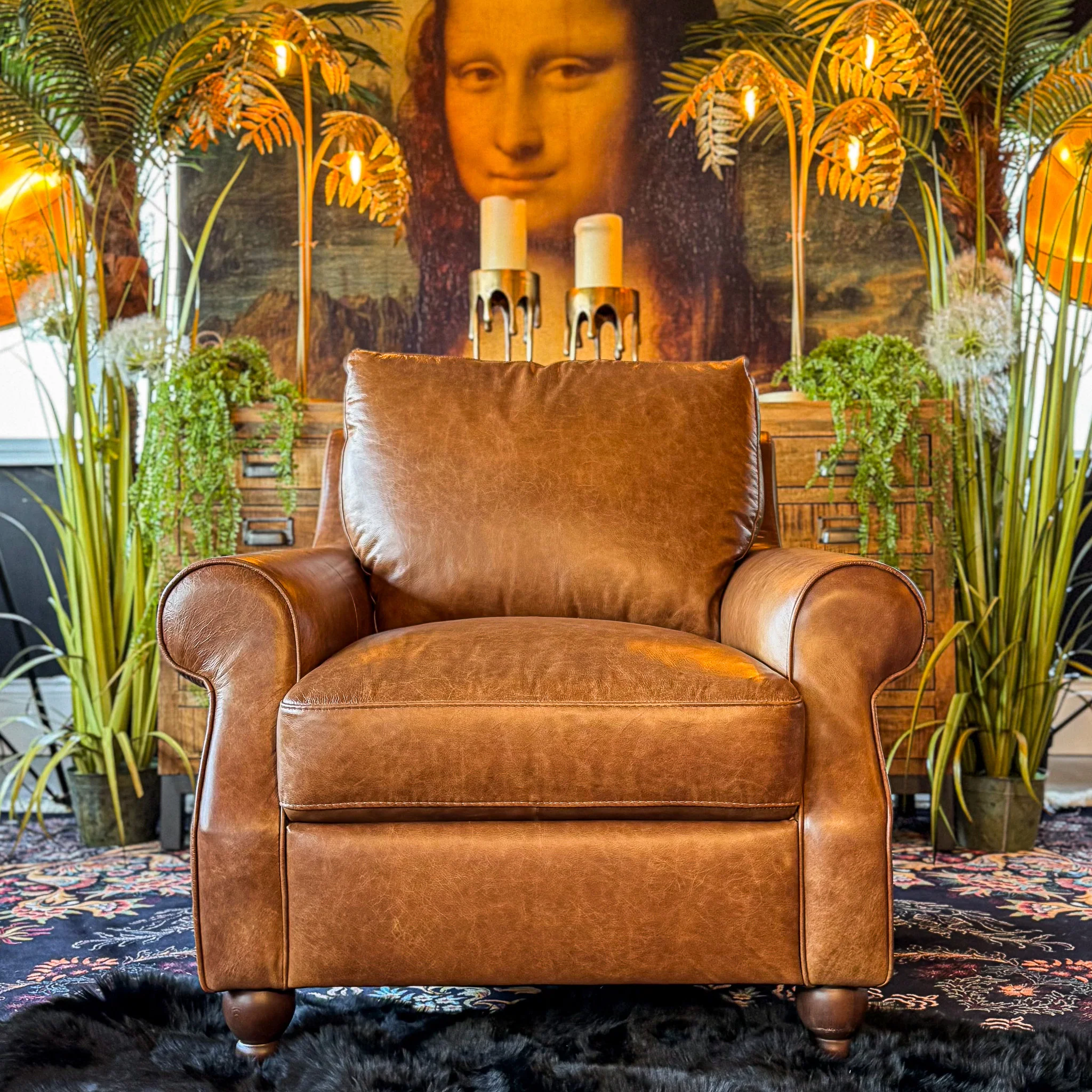 Benji Armchair in Leather - Image 4