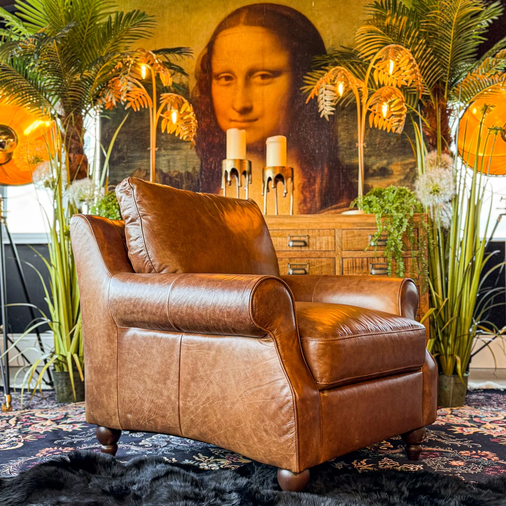 Benji Armchair in Leather - Image 5
