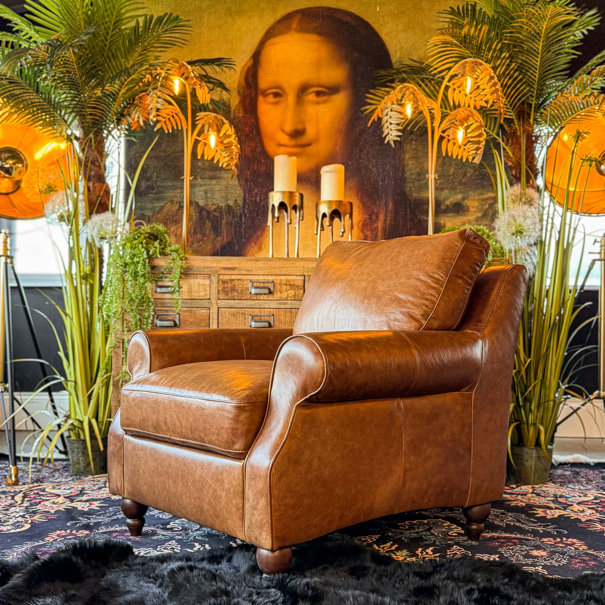 Benji Armchair in Leather - Image 6