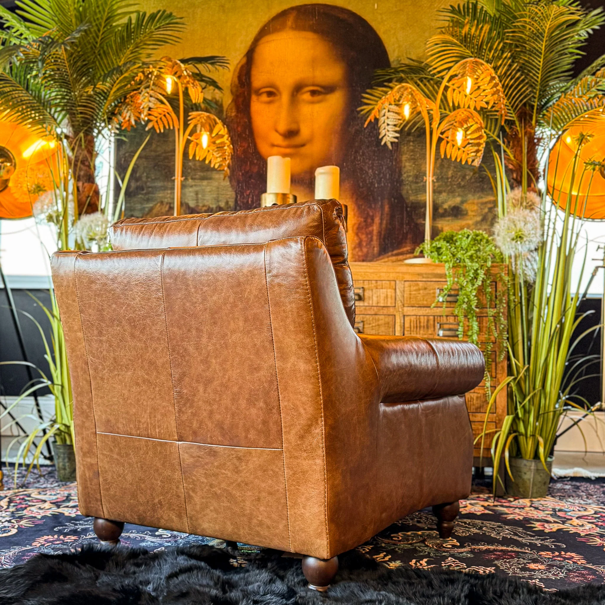 Benji Armchair in Leather - Image 8