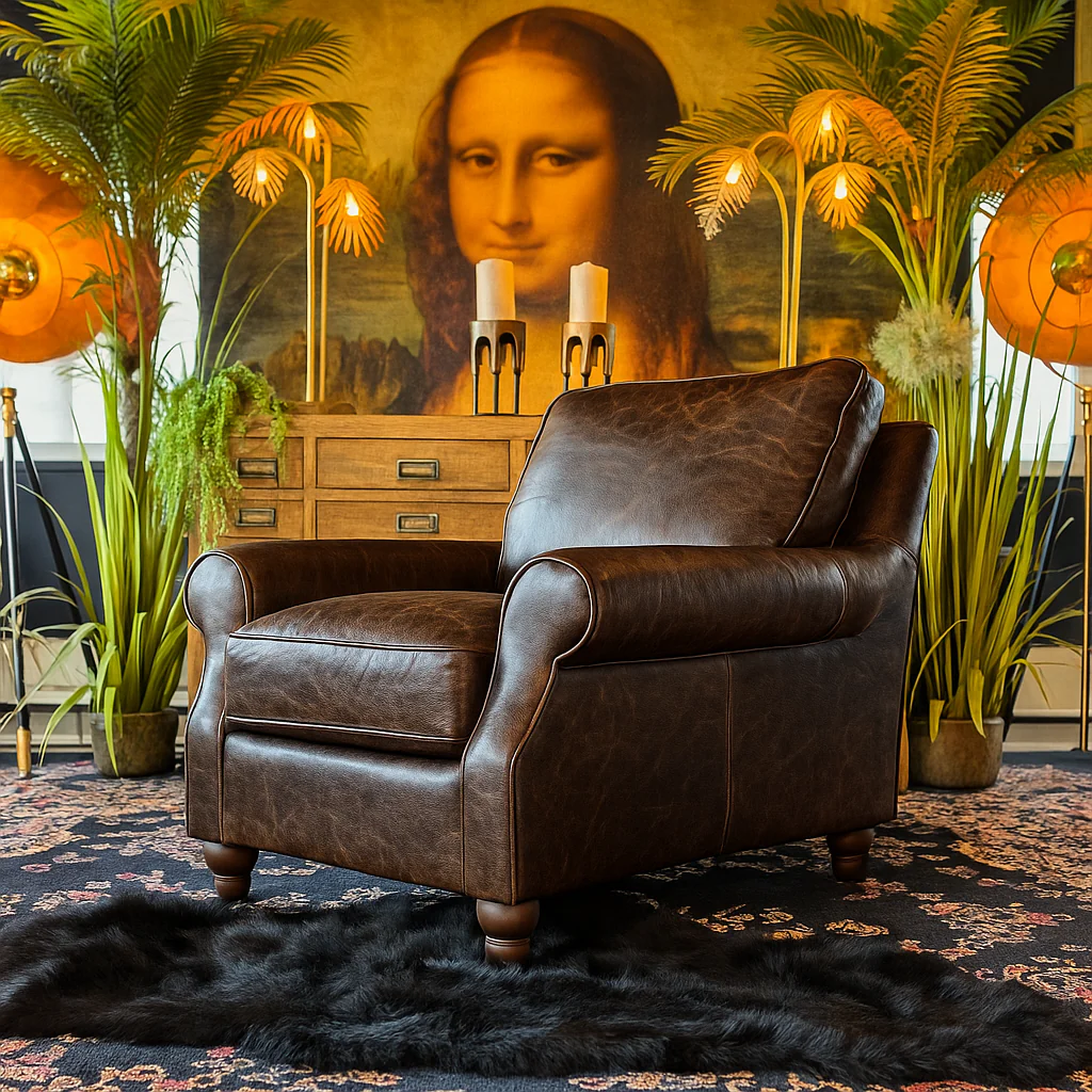 Benji Armchair in Leather - Image 9