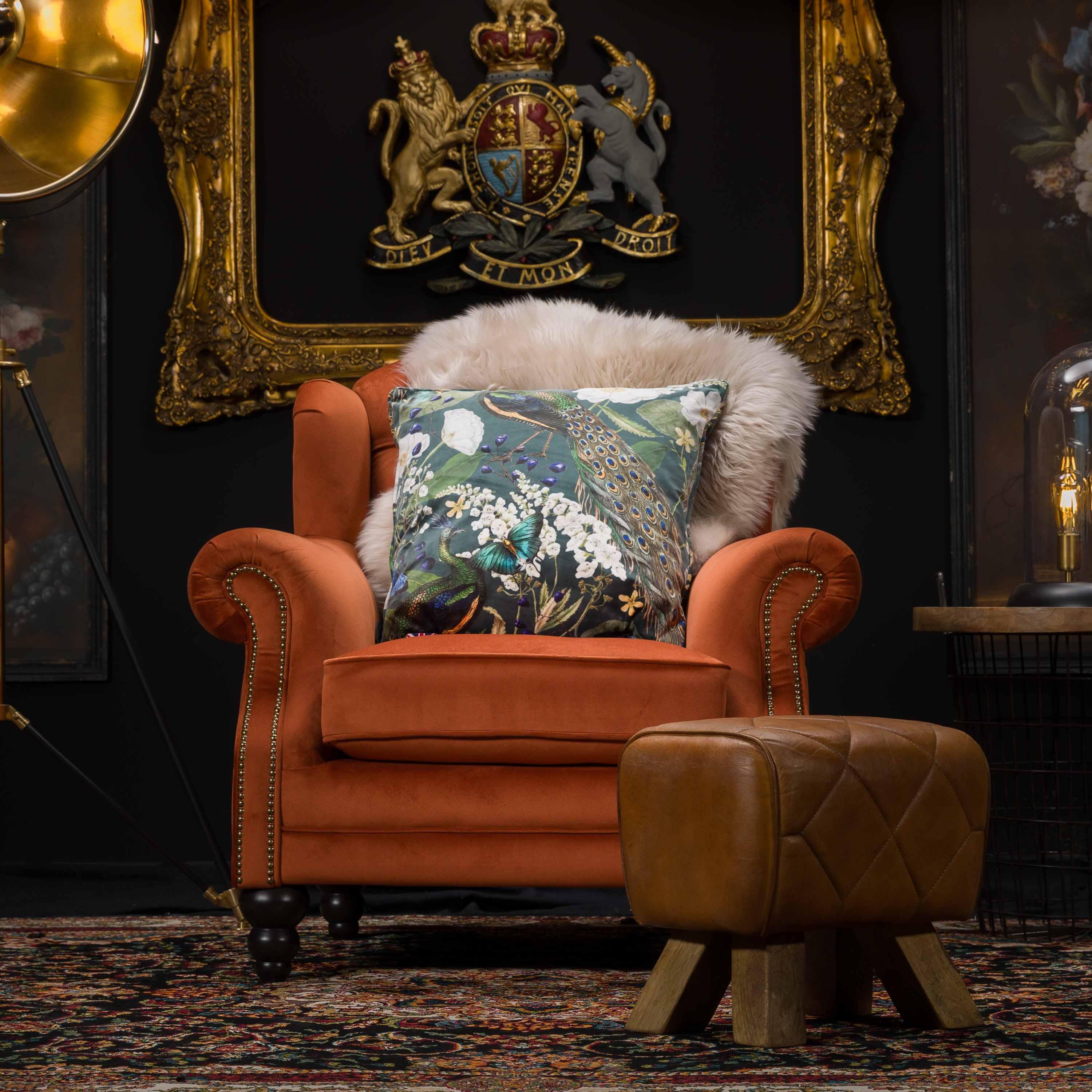 Bertie Armchair Wingback in Velvet - Image 13