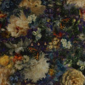 Brigitte Spink & Edgar Footstool Rectangular in GP & J Baker Royal Garden Sapphire - Image 4