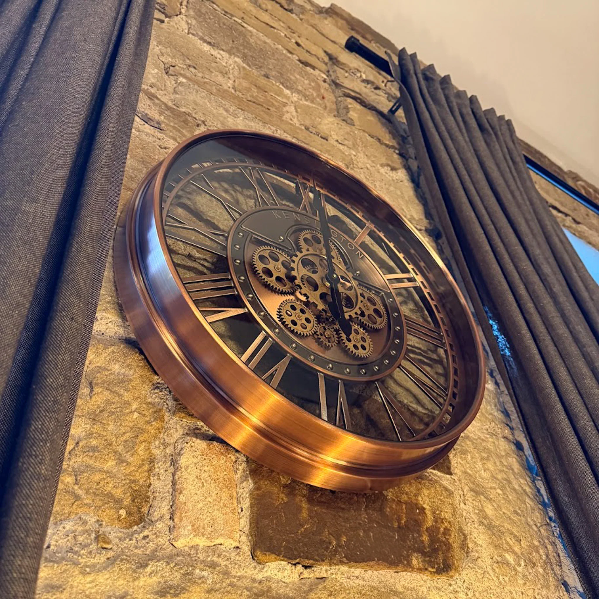 Brushed Copper Wall Clock - Image 2