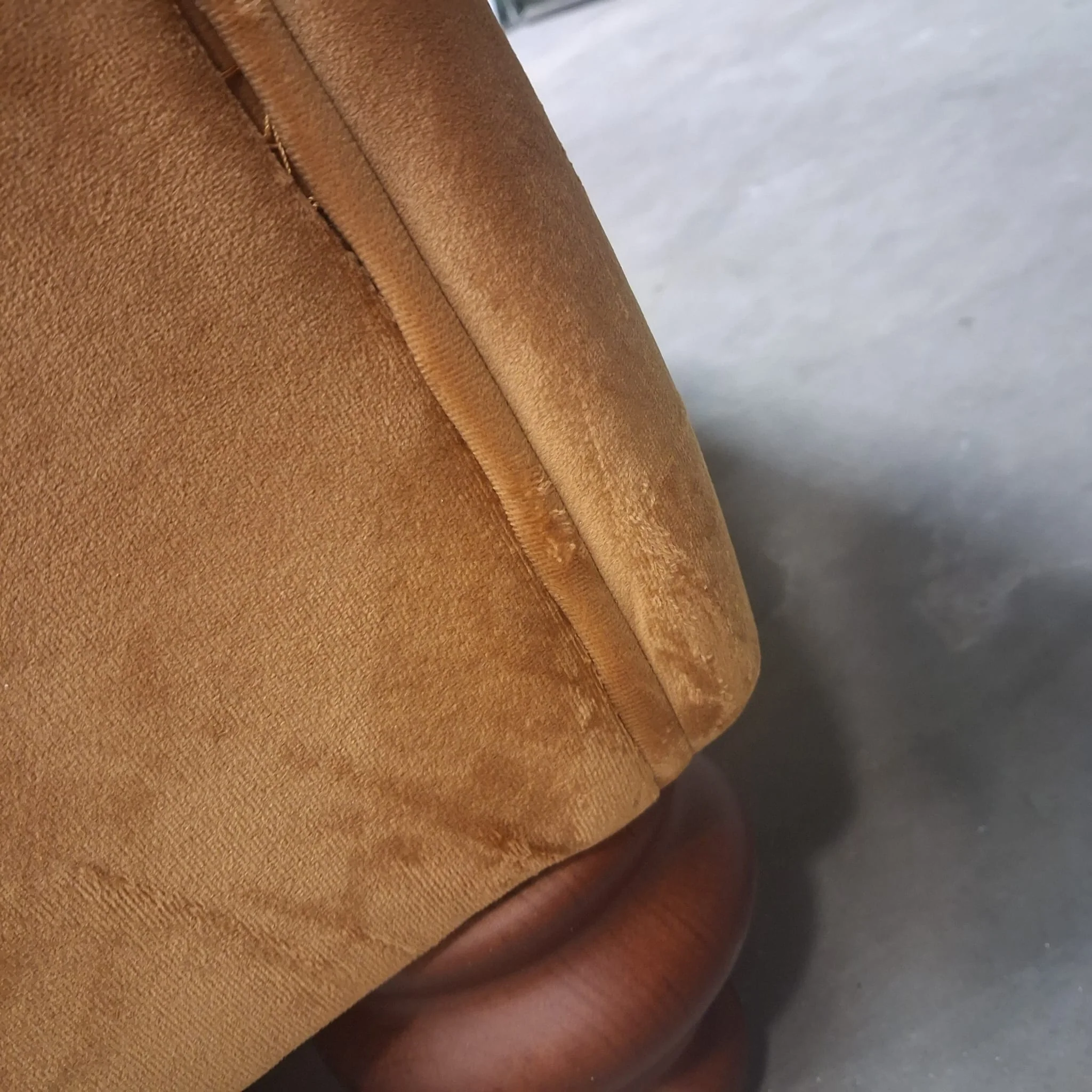 Bugsby Sofa Bed in Gold Mustard Plush Velvet - Ex Display - Image 9
