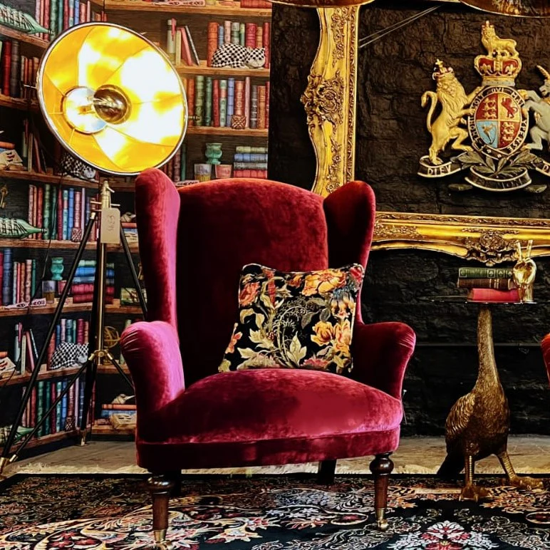 Crawford Wing Chair by Spink & Edgar - Image 17