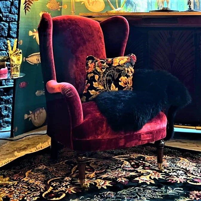 Crawford Wing Chair by Spink & Edgar - Image 18