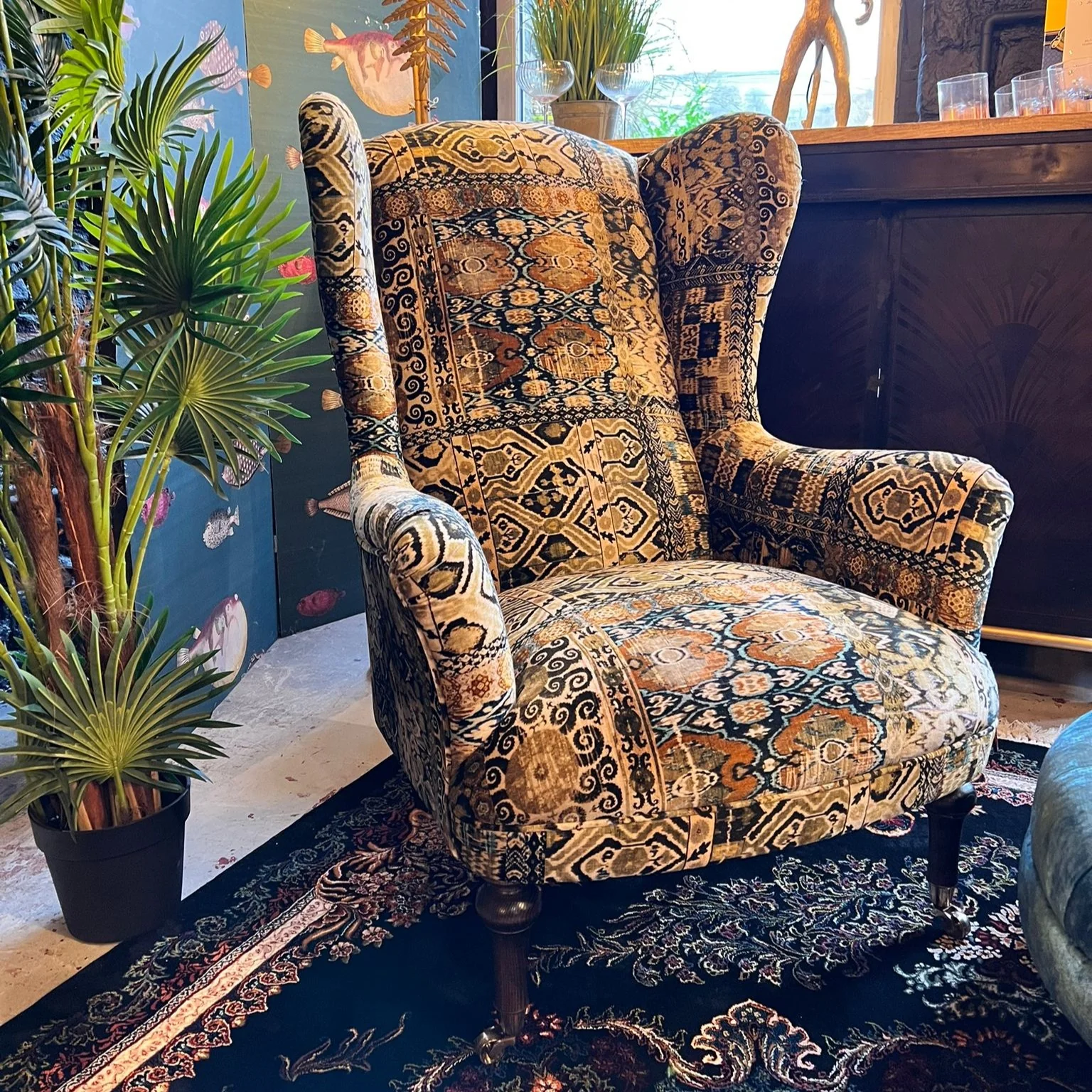 Crawford Wing Chair by Spink & Edgar - Image 47