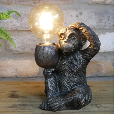 Curious Monkey Lamp