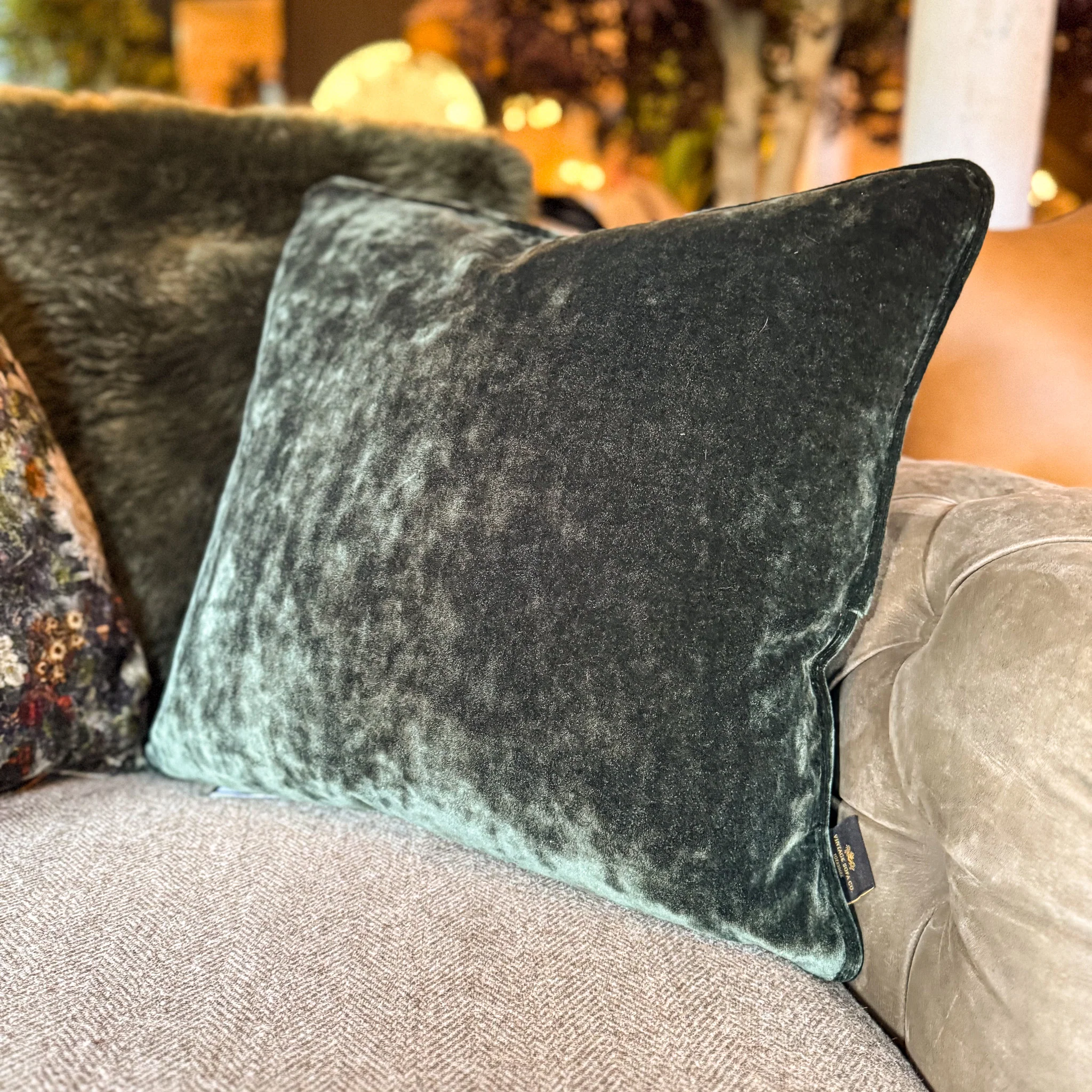 Cushion in Sunshine Velvet (Various Sizes) - Image 10
