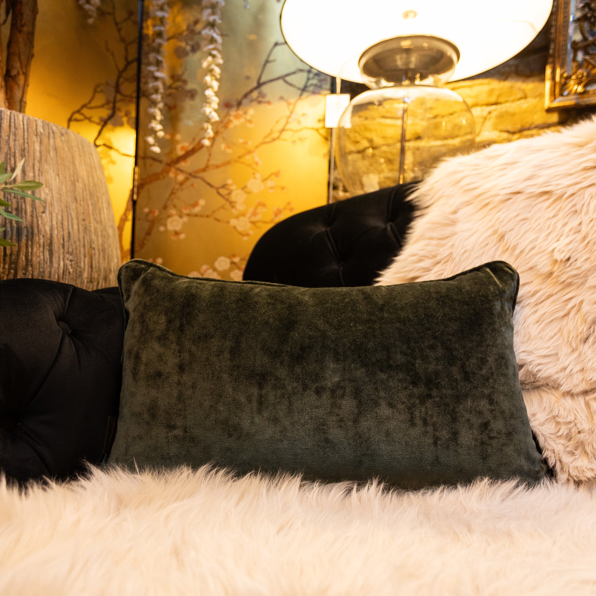 Cushion in Sunshine Velvet (Various Sizes) - Image 13