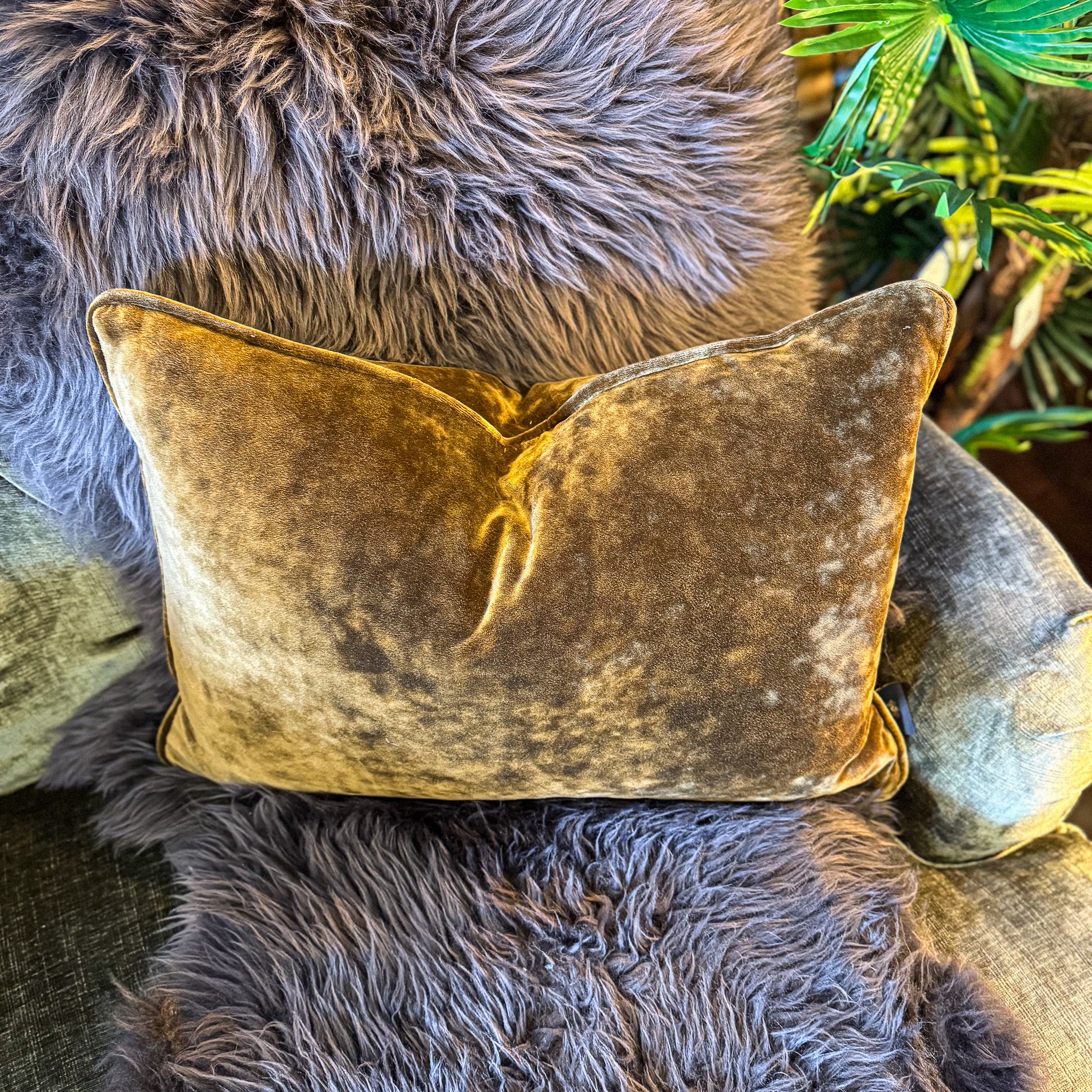 Cushion in Sunshine Velvet (Various Sizes) - Image 19