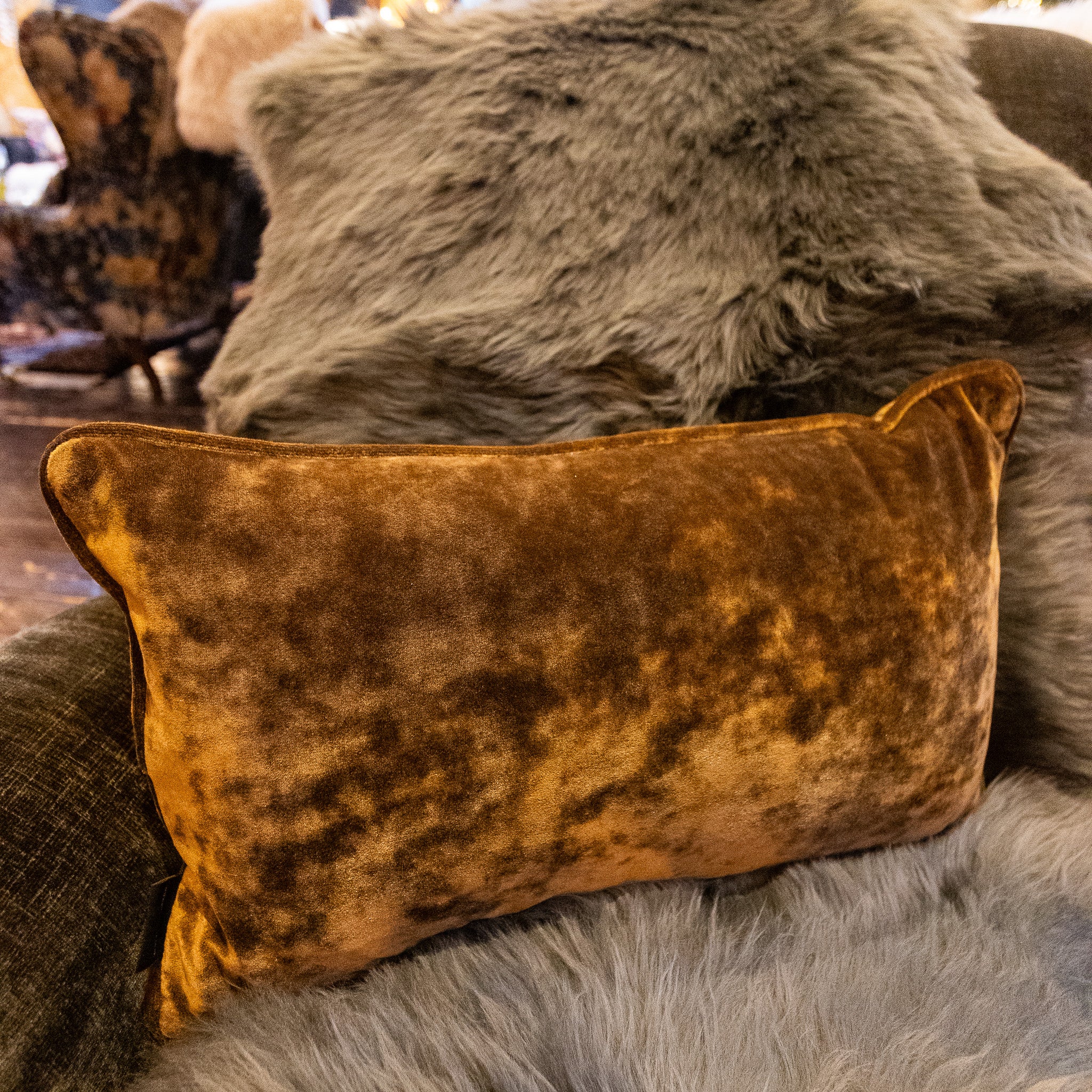 Cushion in Sunshine Velvet (Various Sizes) - Image 22