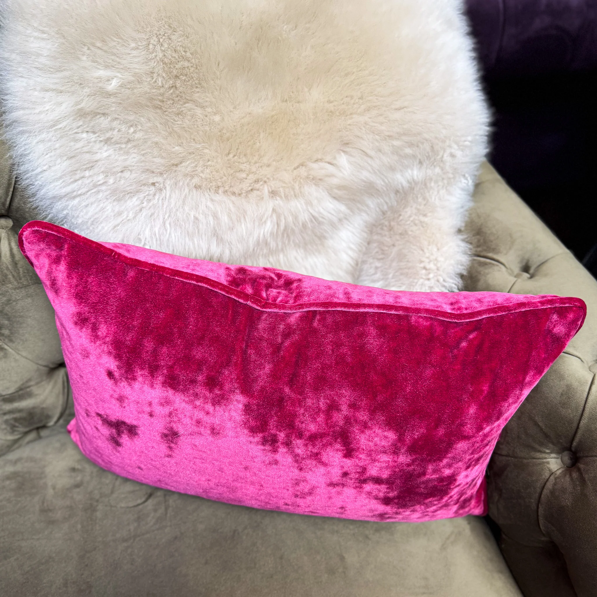 Cushion in Sunshine Velvet (Various Sizes) - Image 32