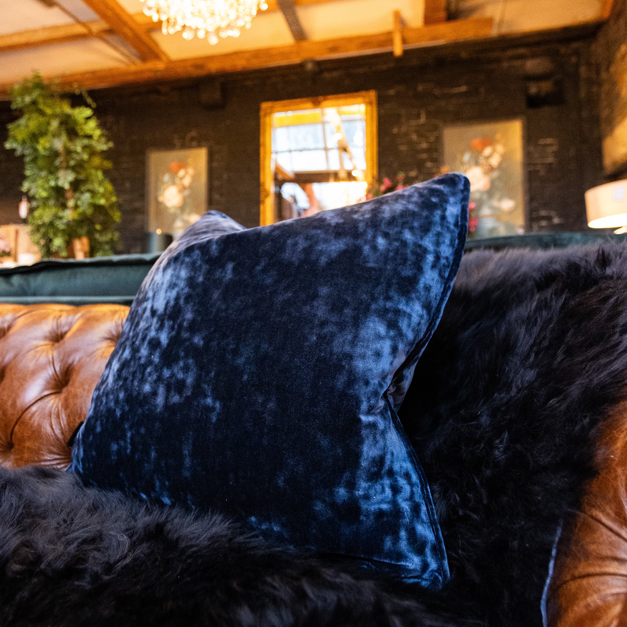 Cushion in Sunshine Velvet (Various Sizes) - Image 35