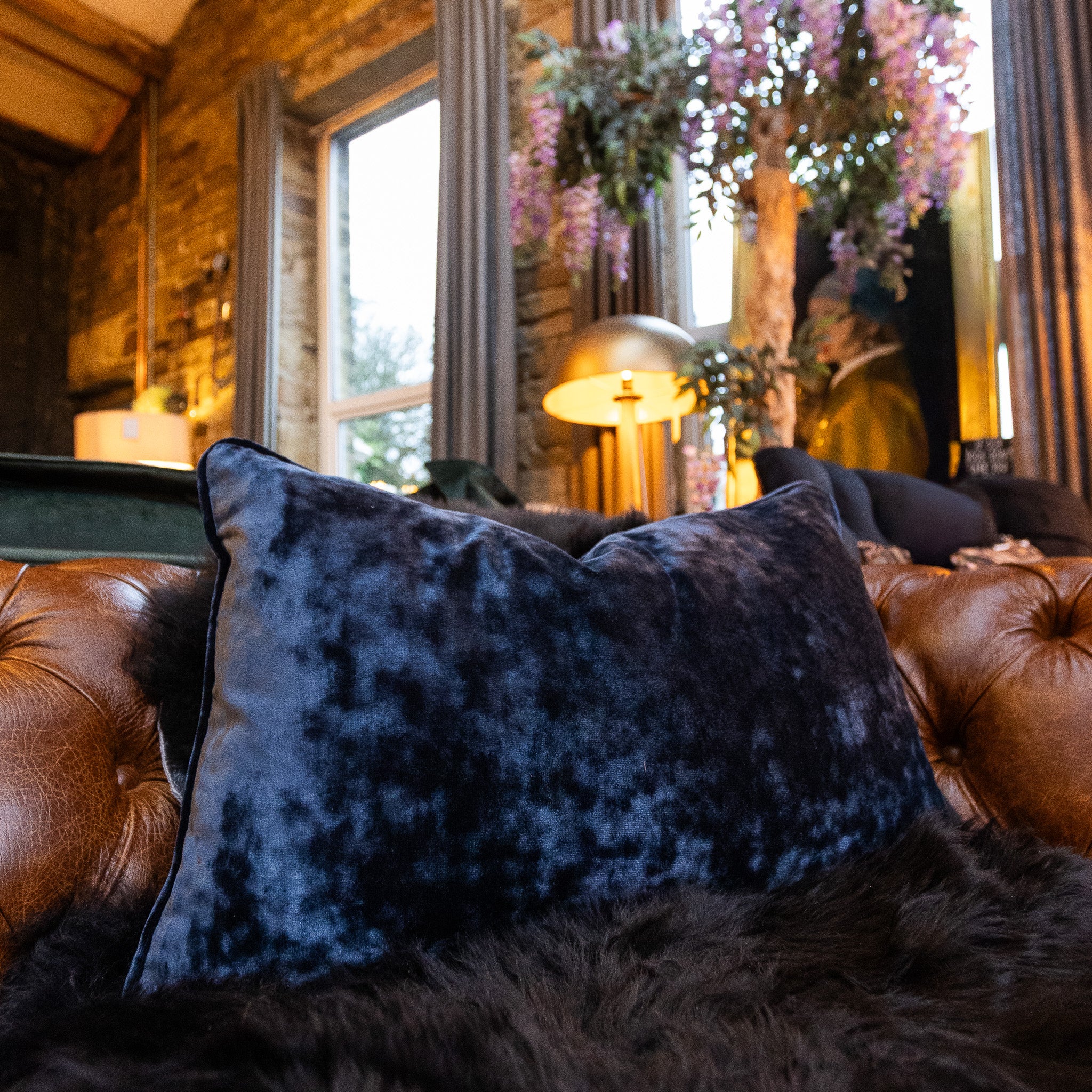 Cushion in Sunshine Velvet (Various Sizes) - Image 37
