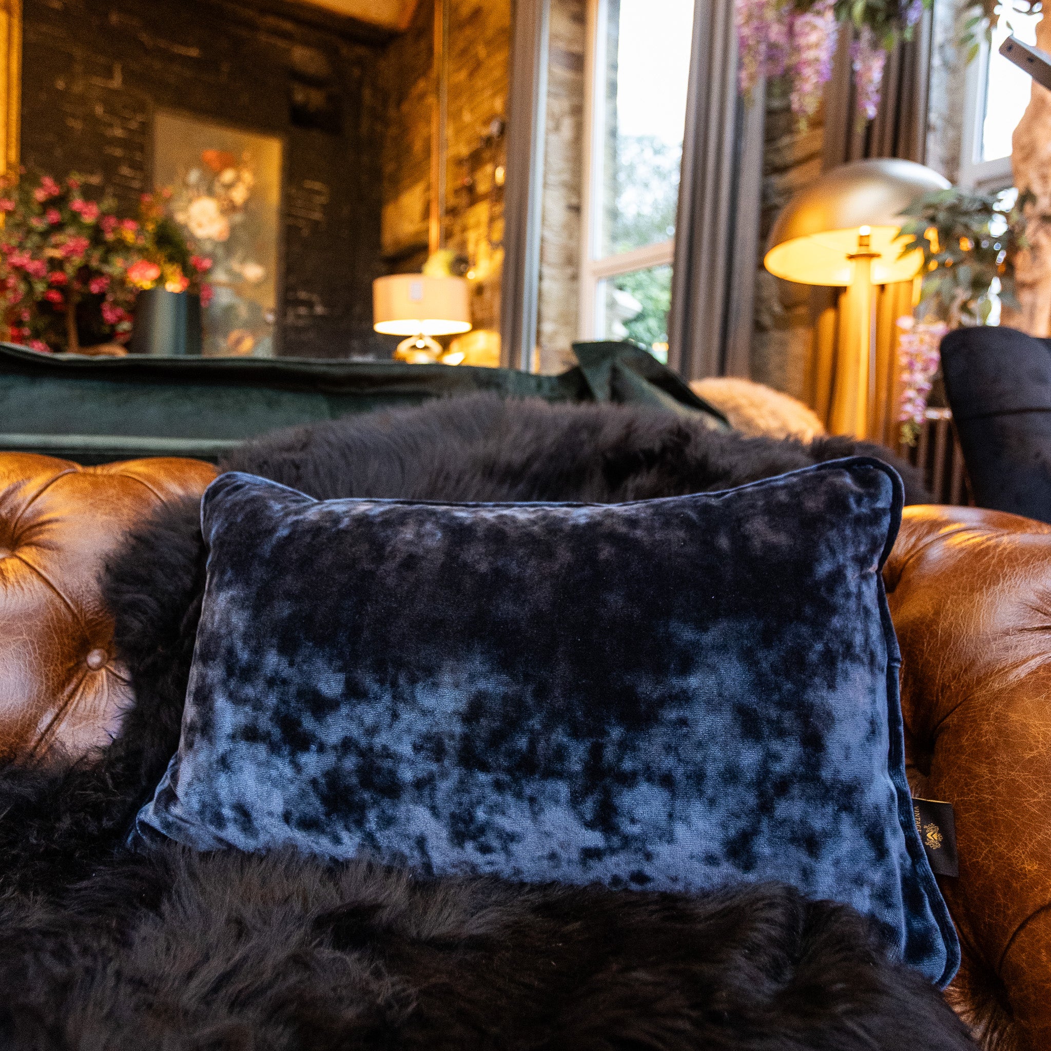 Cushion in Sunshine Velvet (Various Sizes) - Image 43