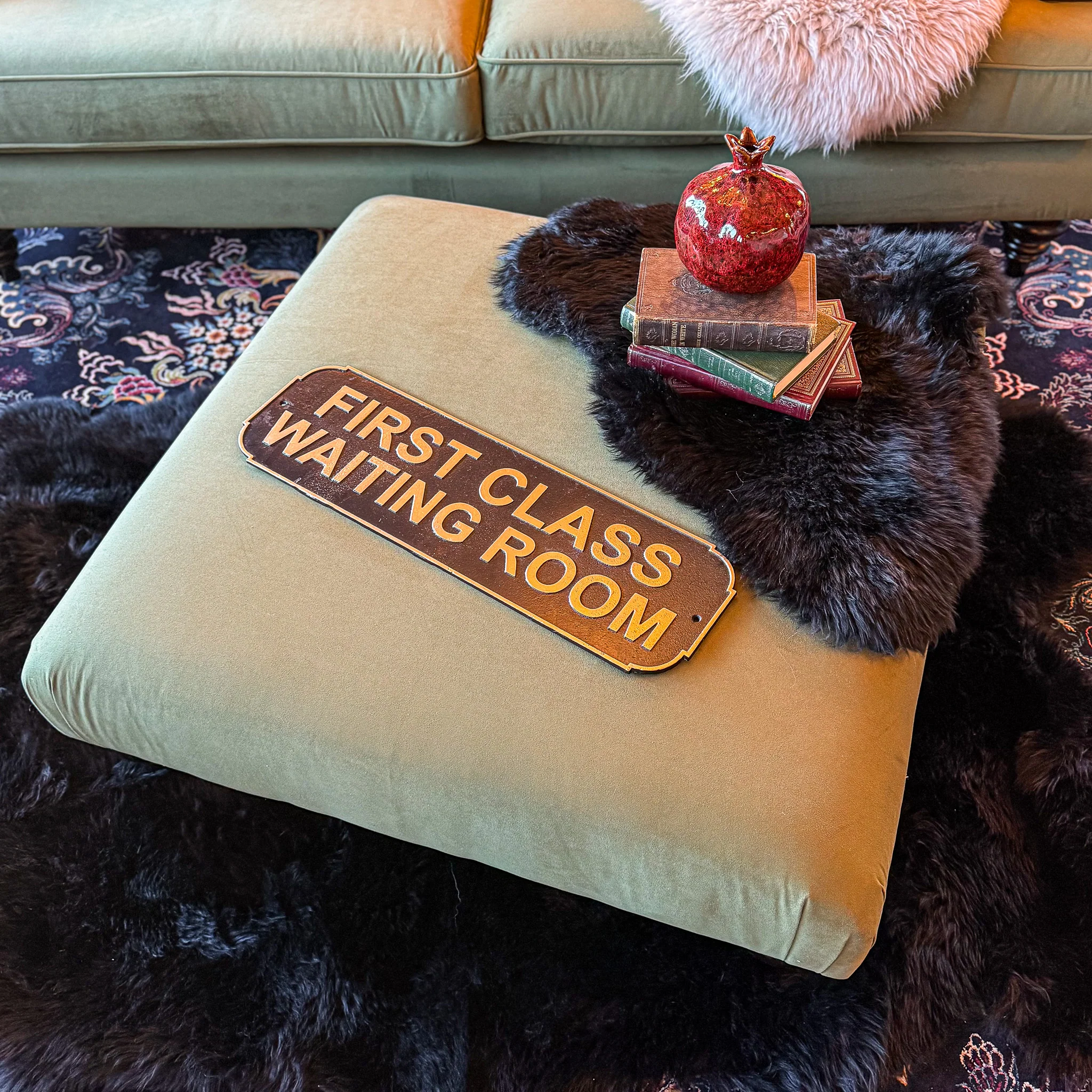 Darcey Footstool in Trinity Velvet - Image 8