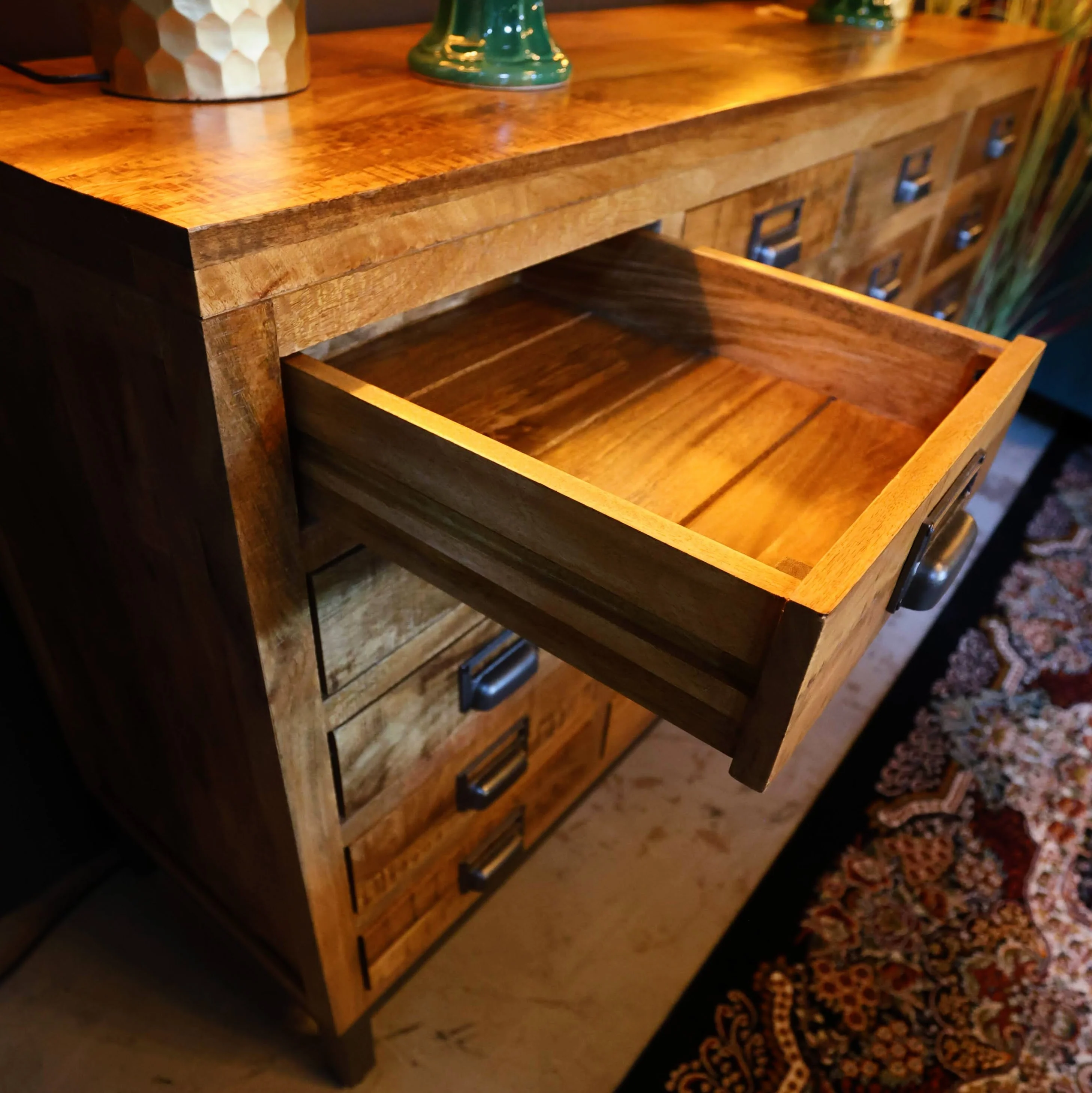 Drafton Mango Wood 20 Drawer Cabinet - Clearance - Image 5