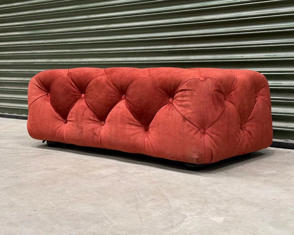 Footstool Chessington Cube Rectangular Sunset/Duke - Ex Display - Image 3