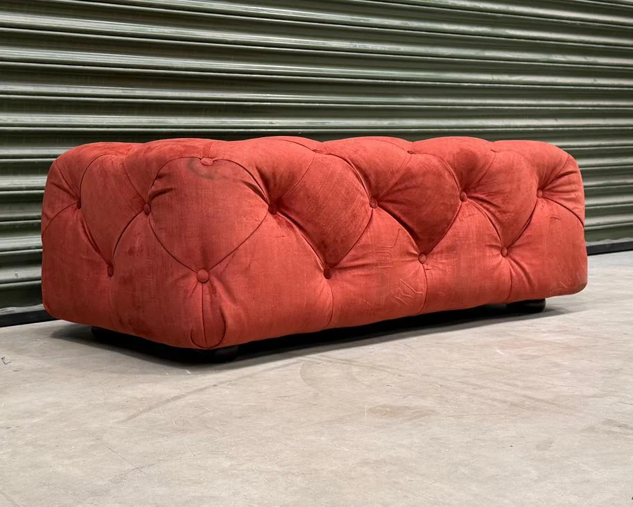 Footstool Chessington Cube Rectangular Sunset/Duke - Ex Display - Image 4