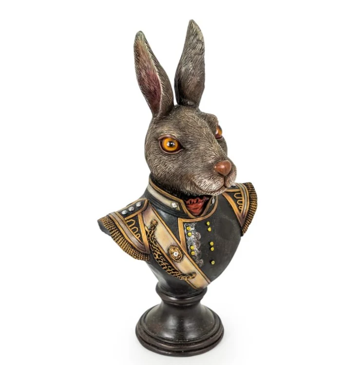 Gentry Rabbit Bust on Round Base - Image 6