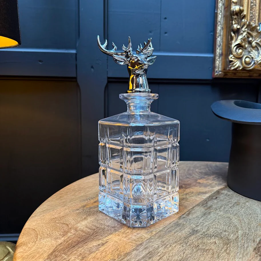 Glass Stag Decanter Set - Image 3