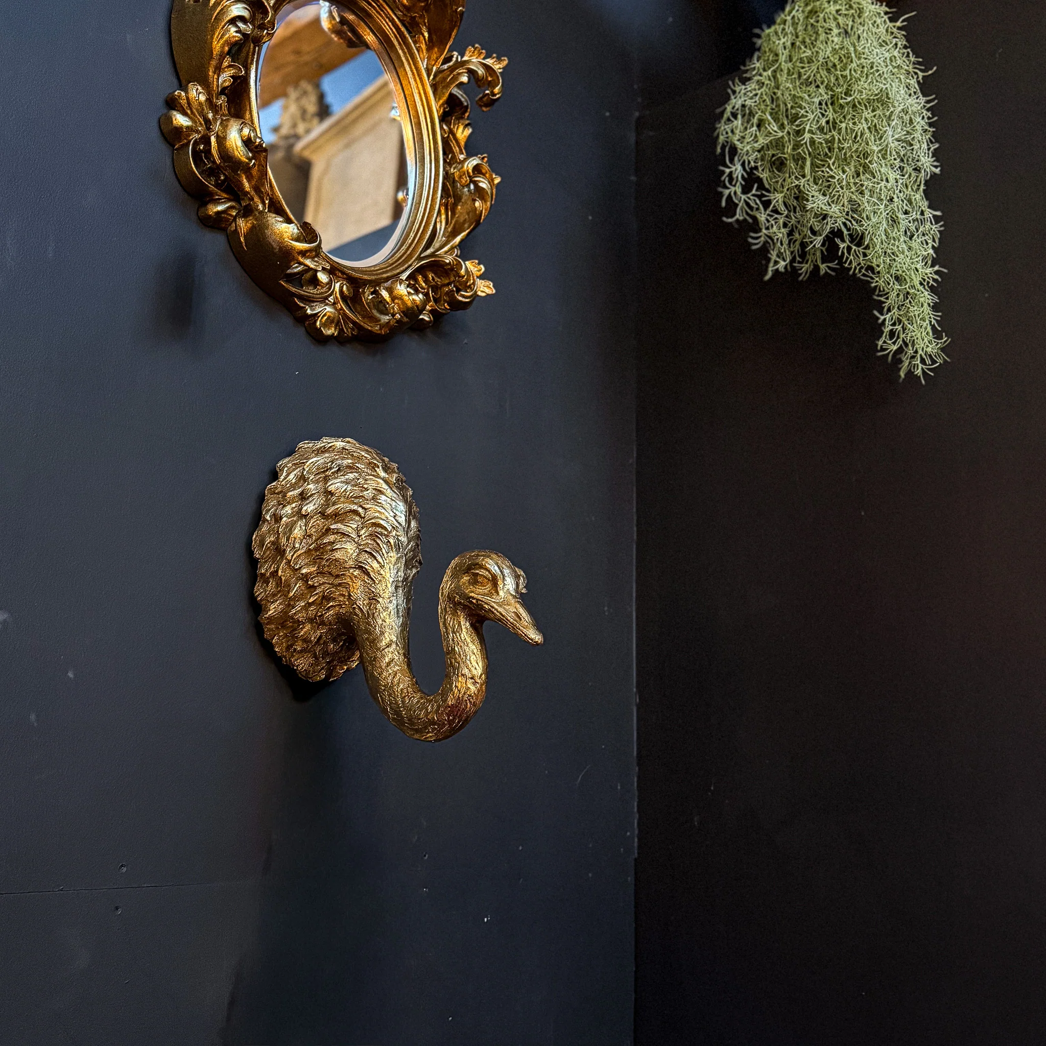 Gold Ostrich Wall Sculpture - Image 3