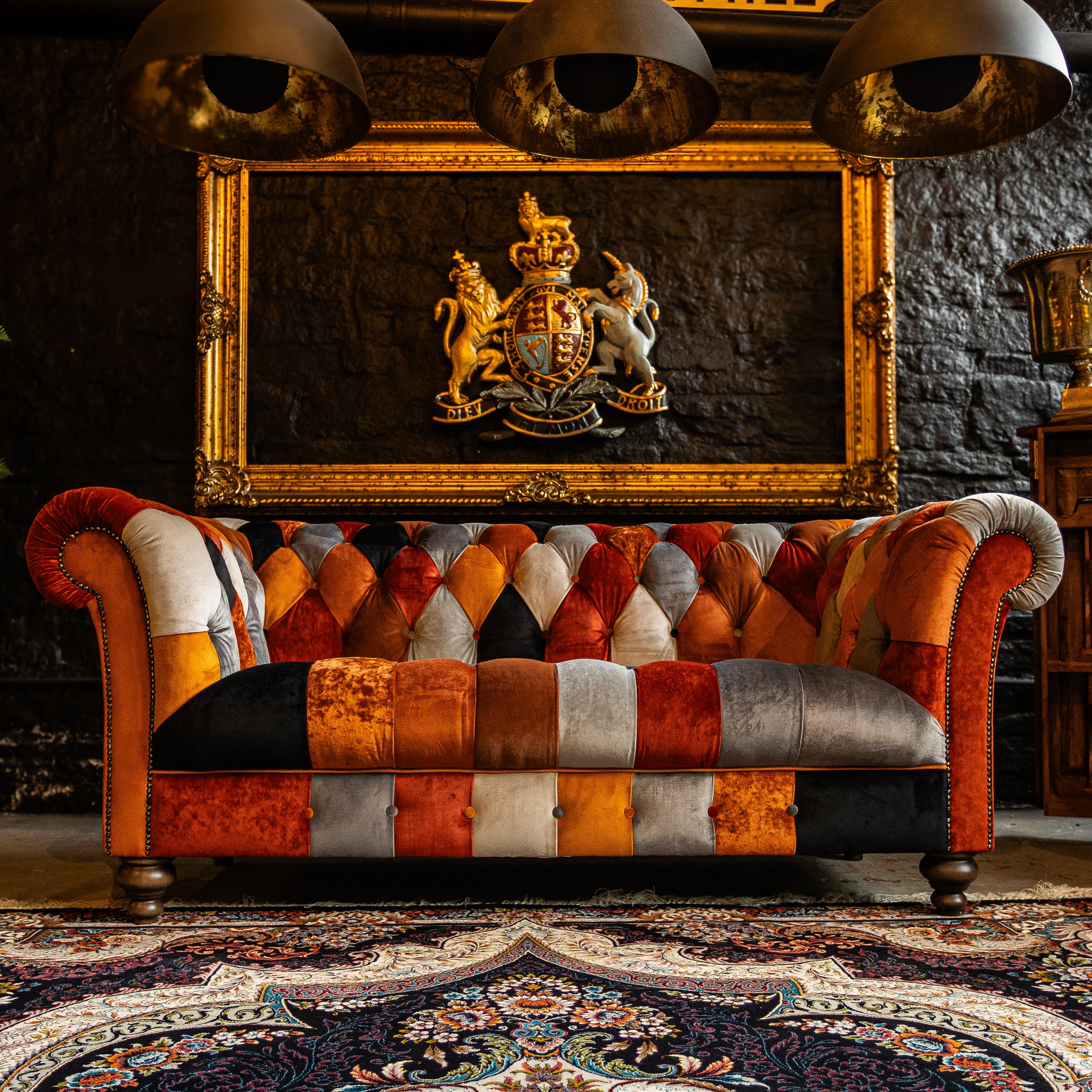 Patchwork Chesterfield 2 Seater - Image 18