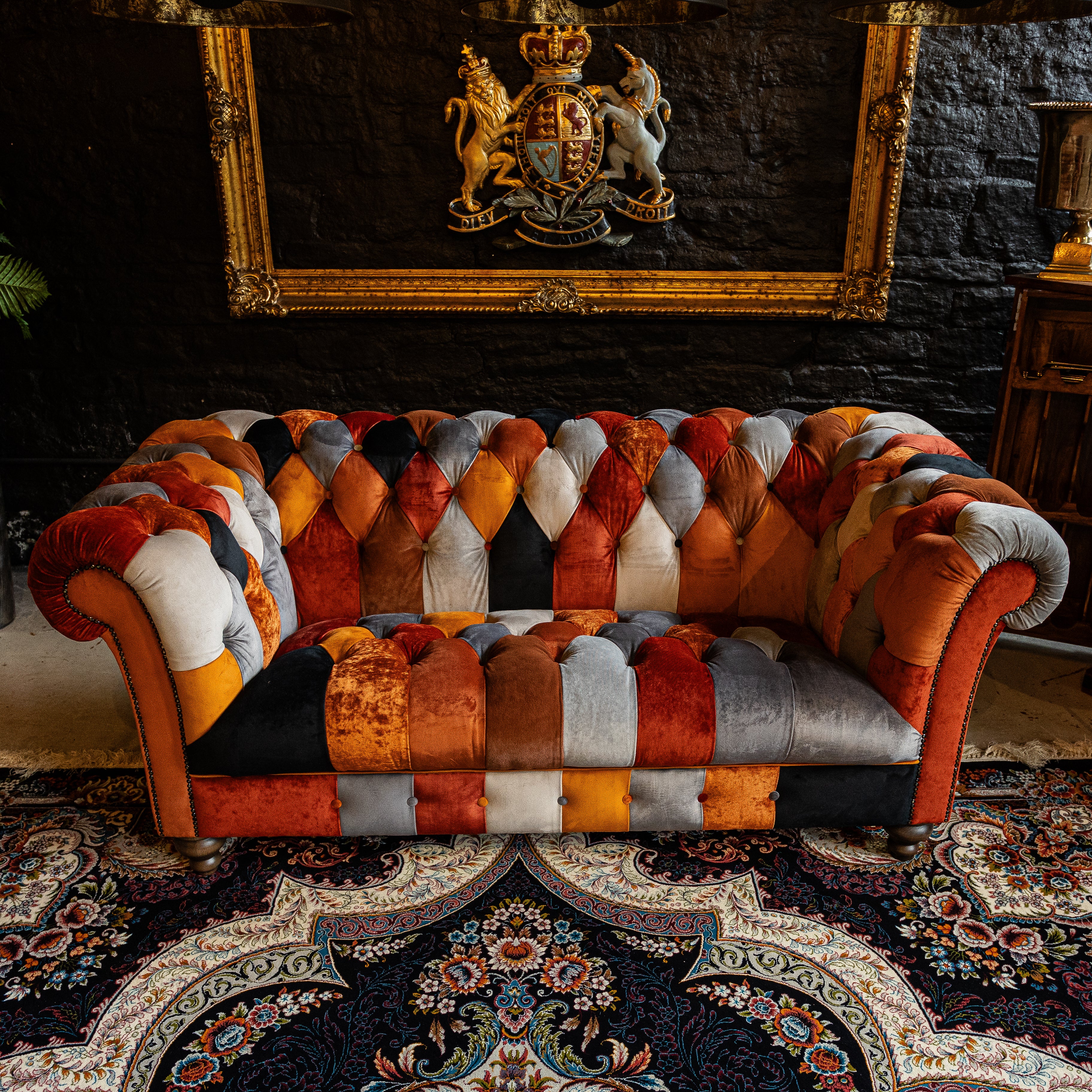 Patchwork Chesterfield 2 Seater - Image 19