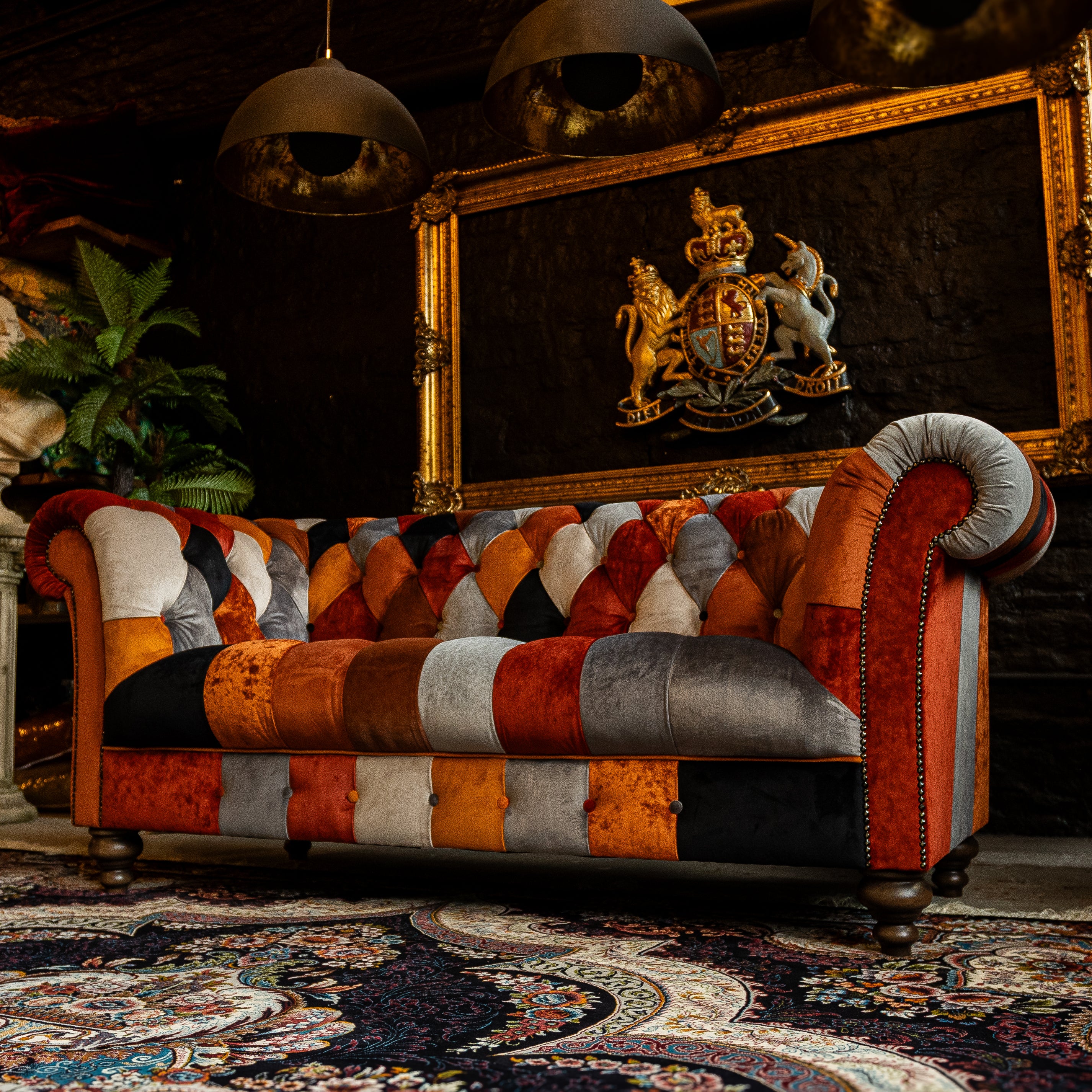 Patchwork Chesterfield 2 Seater - Image 20