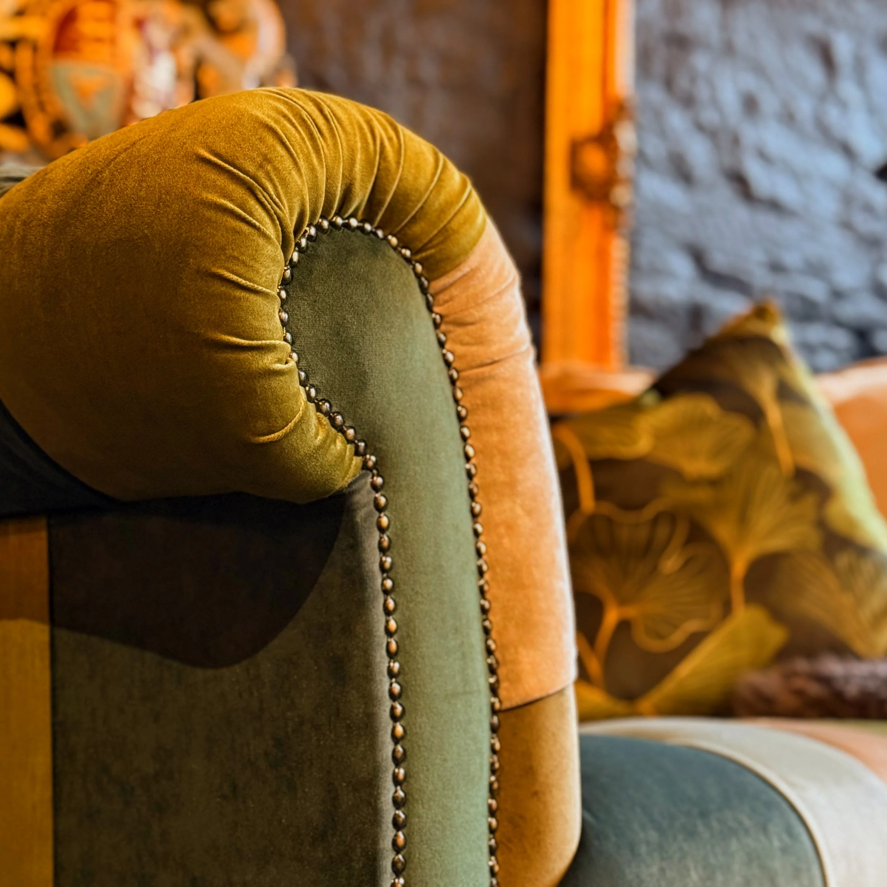 Patchwork Chesterfield 2 Seater - Image 35