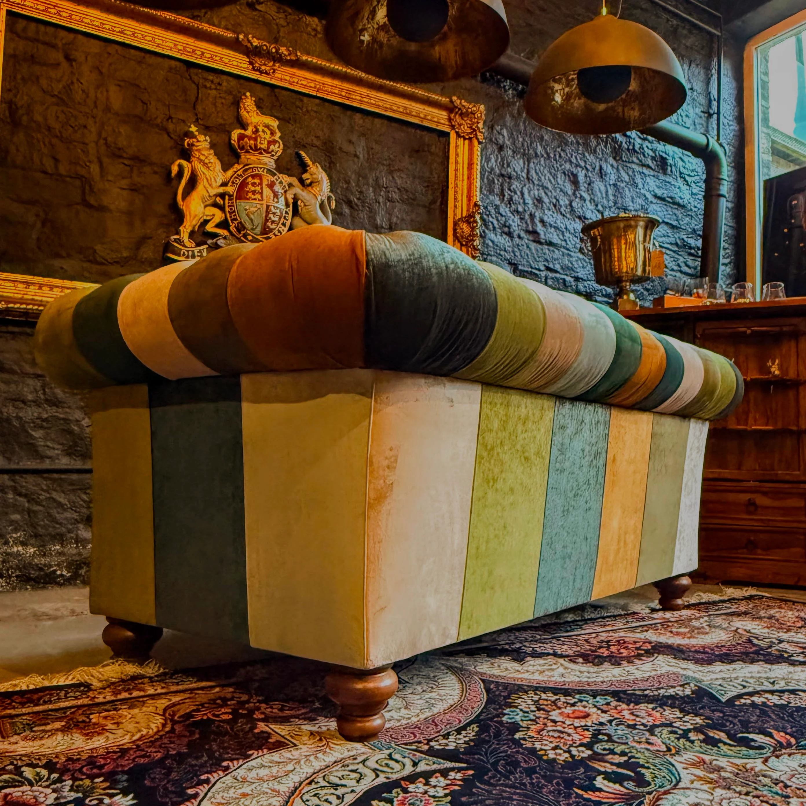 Patchwork Chesterfield 2 Seater - Image 37