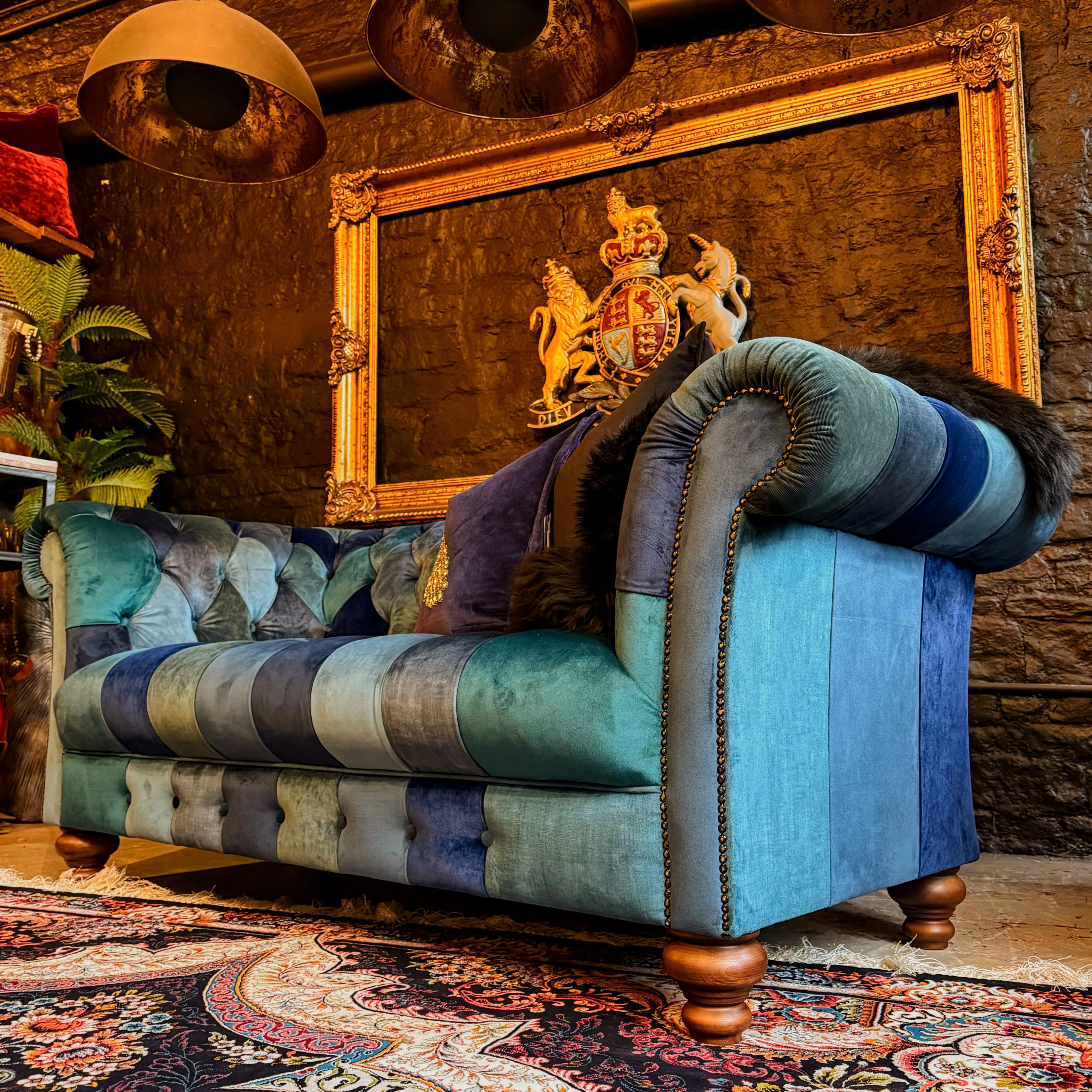 Patchwork Chesterfield 2 Seater - Image 39