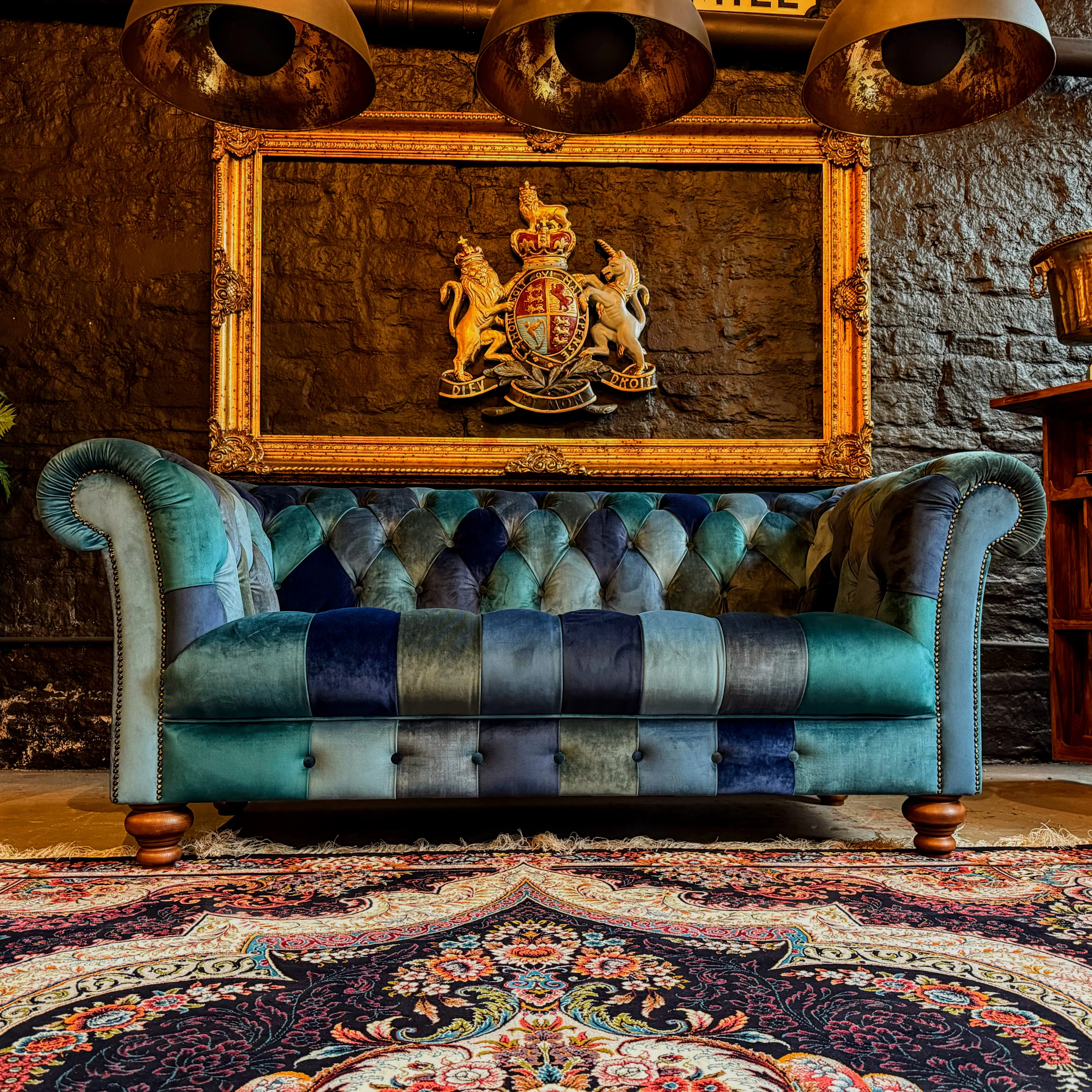 Patchwork Chesterfield 2 Seater - Image 41