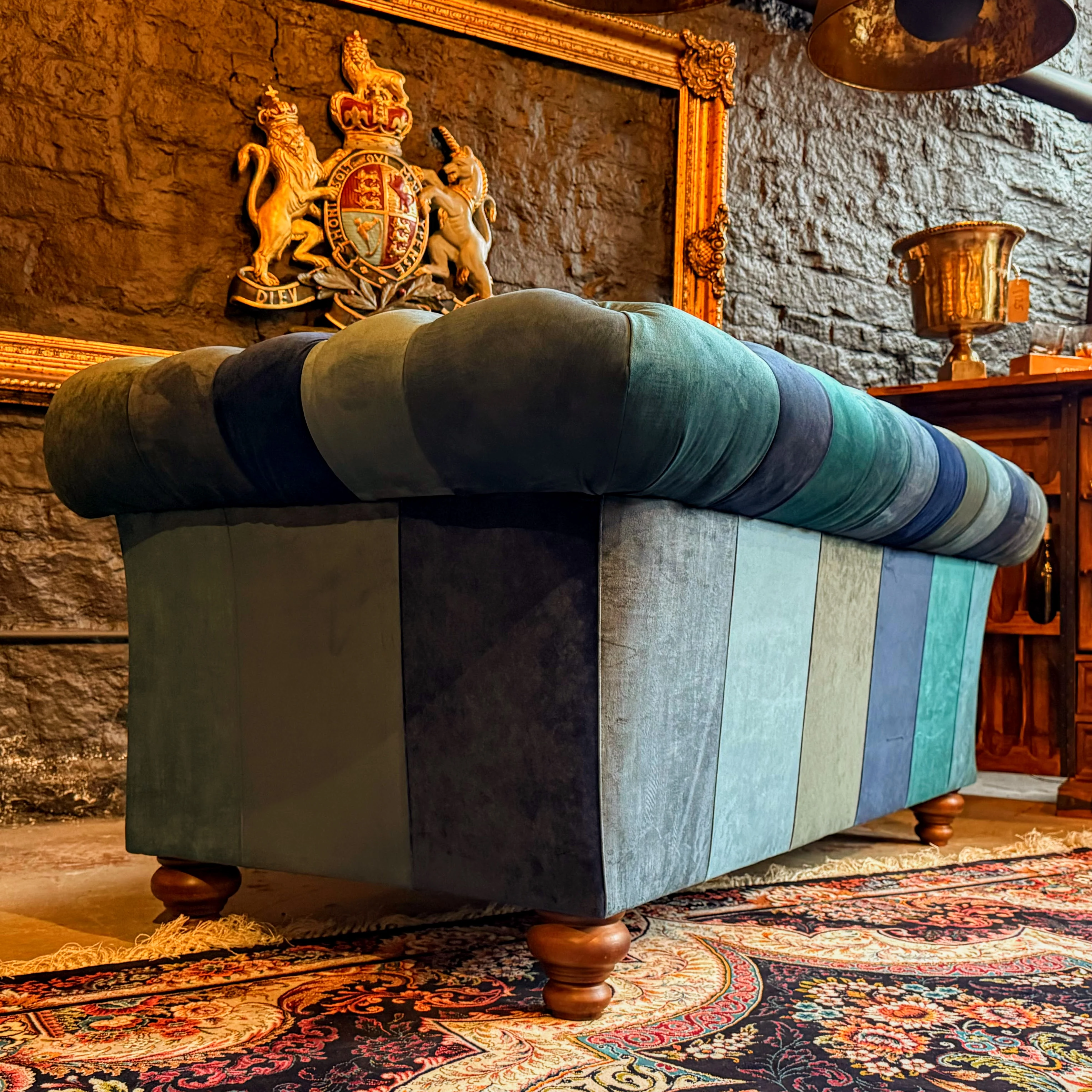 Patchwork Chesterfield 2 Seater - Image 47