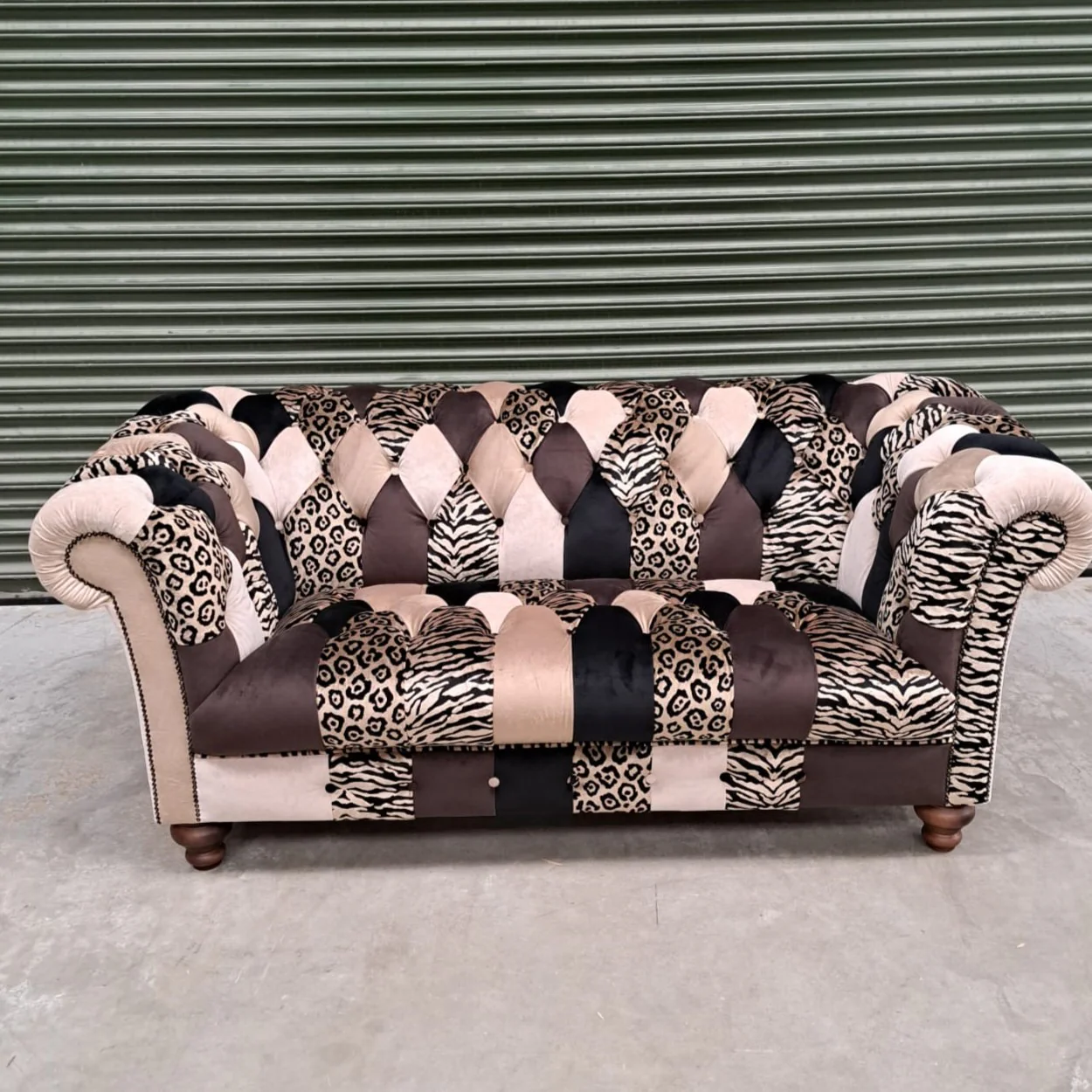Patchwork Chesterfield 2 Seater - Image 48