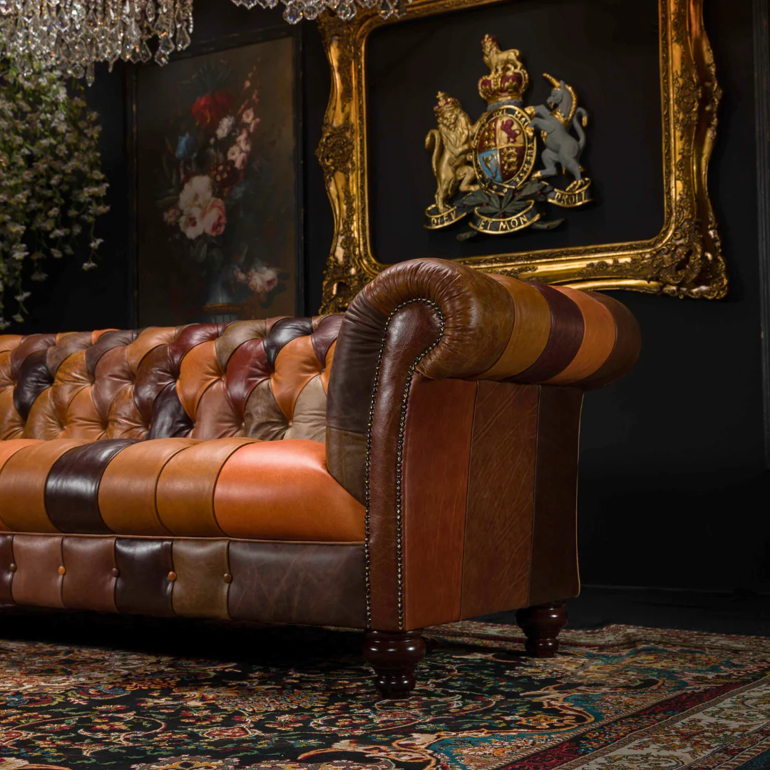 Patchwork Chesterfield in Leather - Image 12