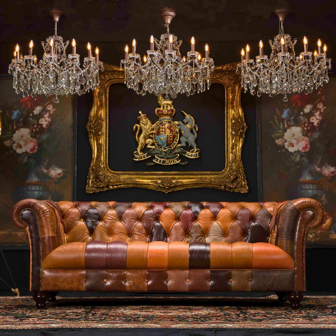 Patchwork Chesterfield in Leather - Image 8