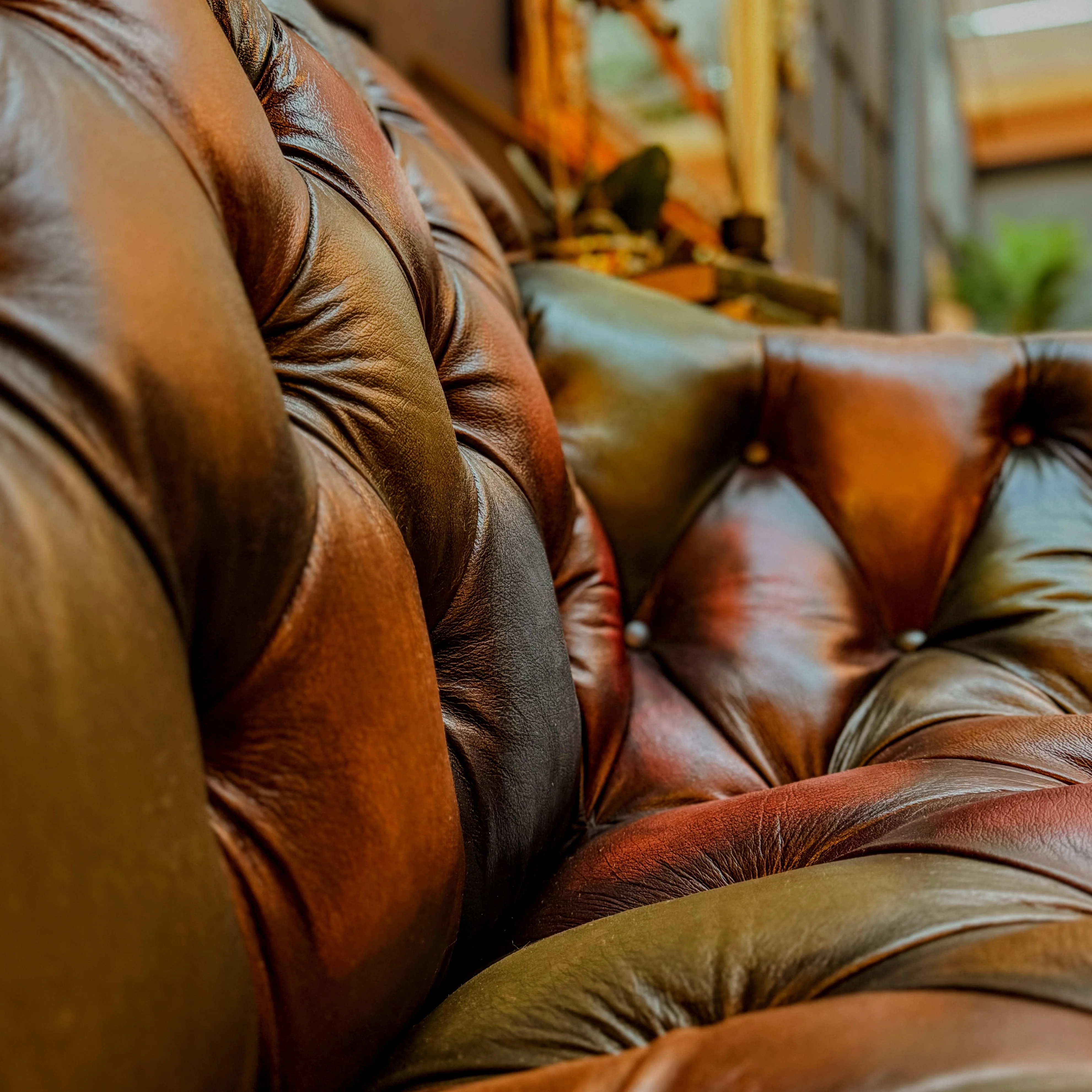 Harley Chesterfield Patchwork Petite Sofa - Image 11