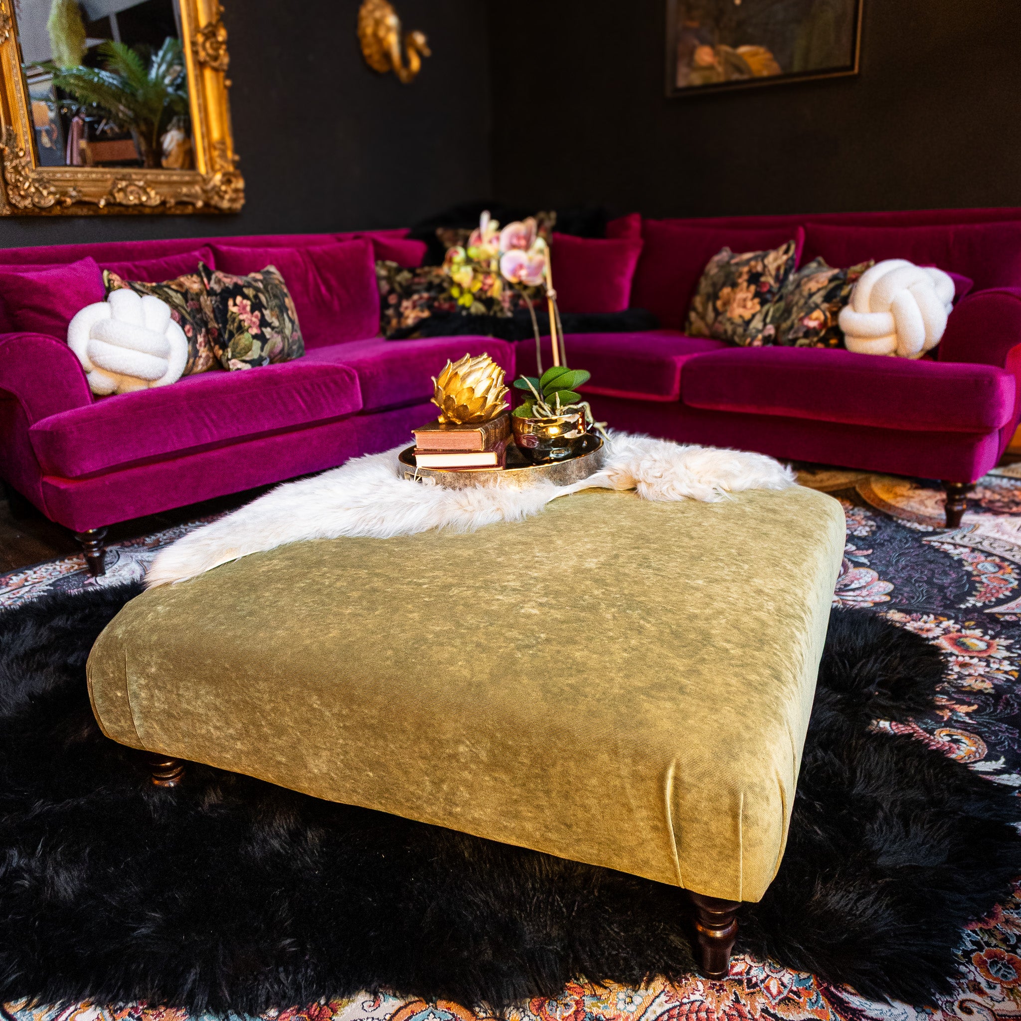 Hartington Footstools in Richmond Velvet - Image 16